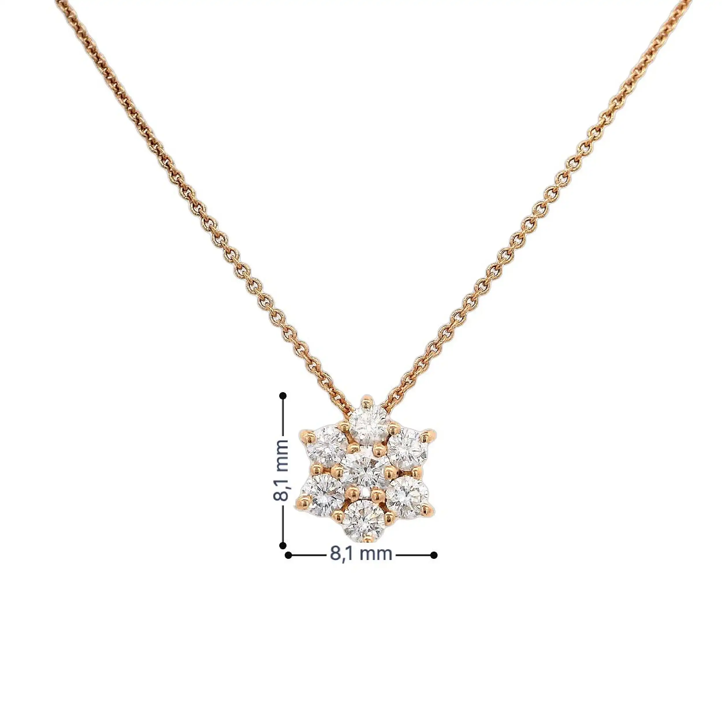 Kette mit Anhänger Rüschenbeck Rotgold