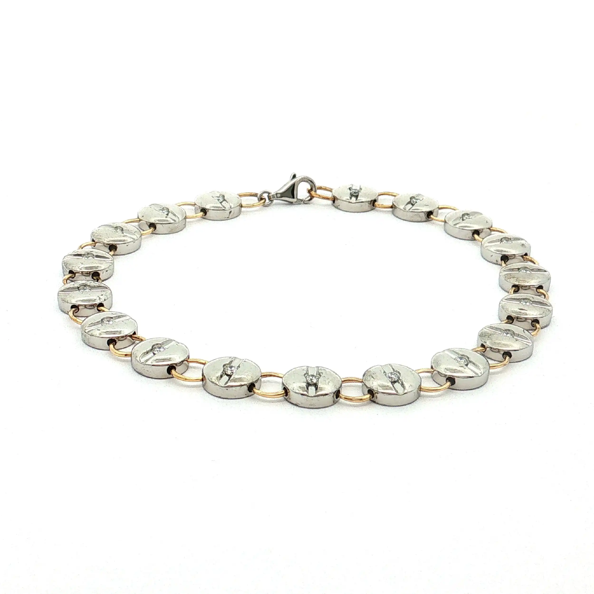 Armband Platin/Gelbgold mit Brillanten Armband Platin/Gelbgold mit Brillanten