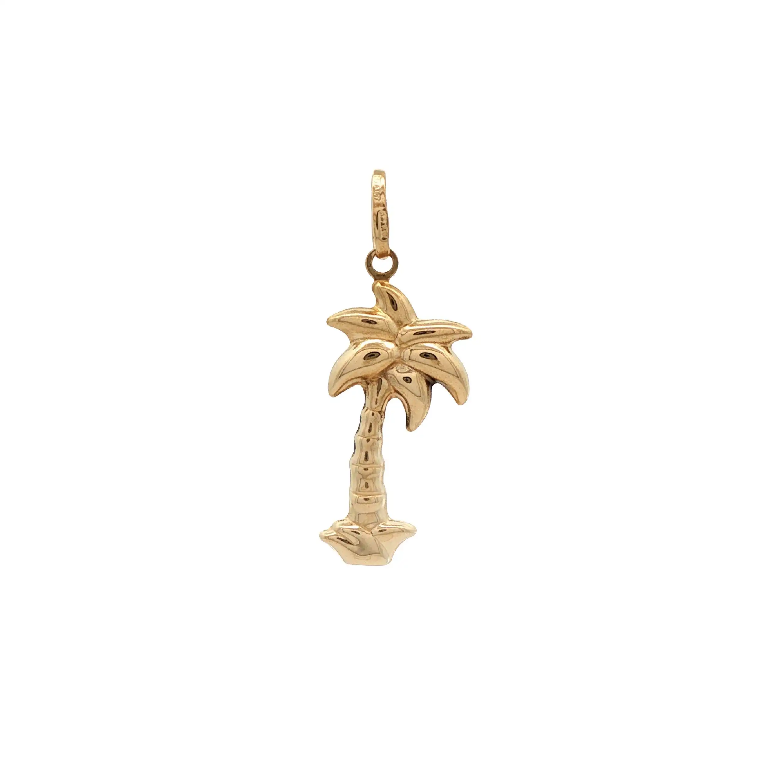 Anhänger Gelbgold Palme