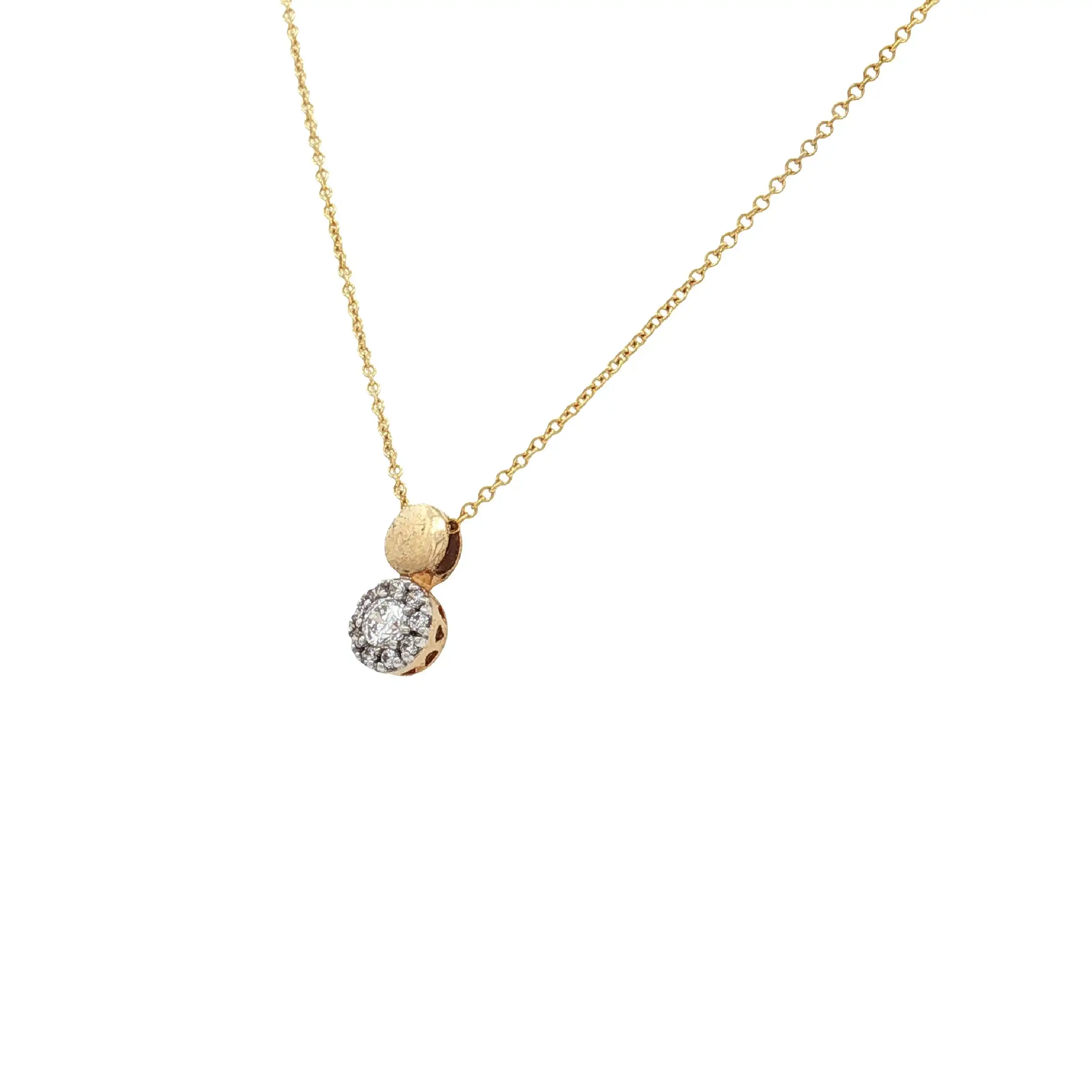 Ankercollier Gelbgold mit Zirkonia Ankercollier Gelbgold mit Zirkonia
