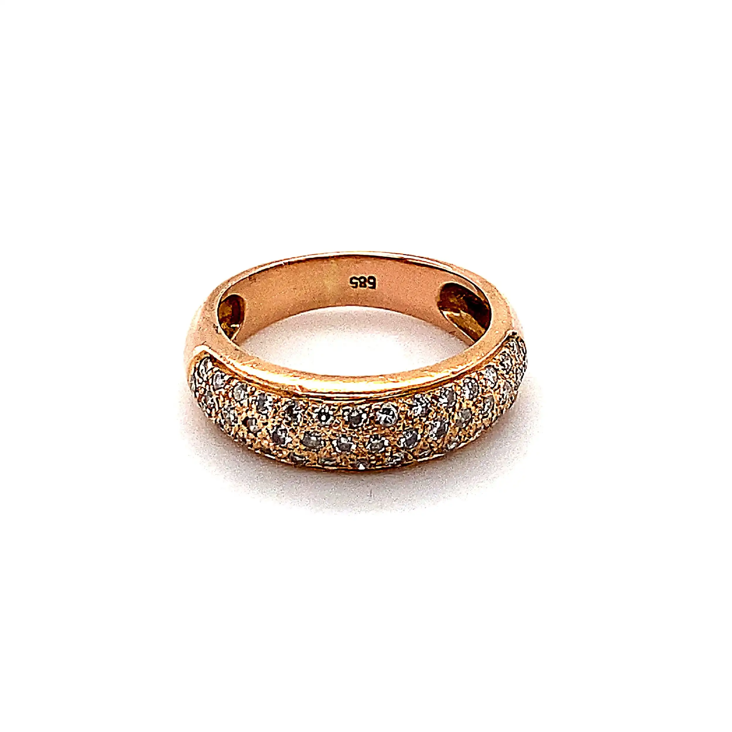 Ring Rotgold mit Brillanten