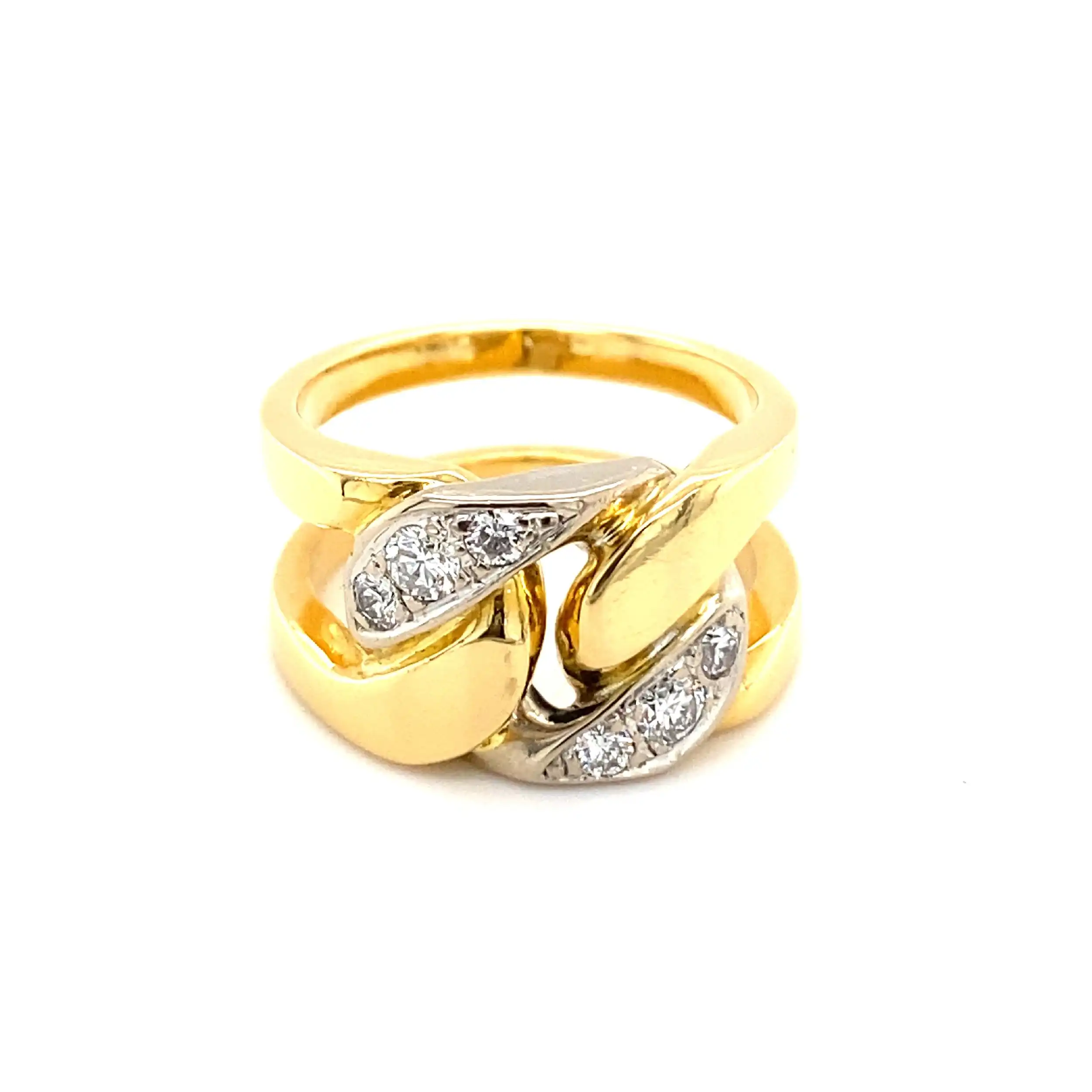 Ring Bicolor mit Brillanten Ring Bicolor mit Brillanten
