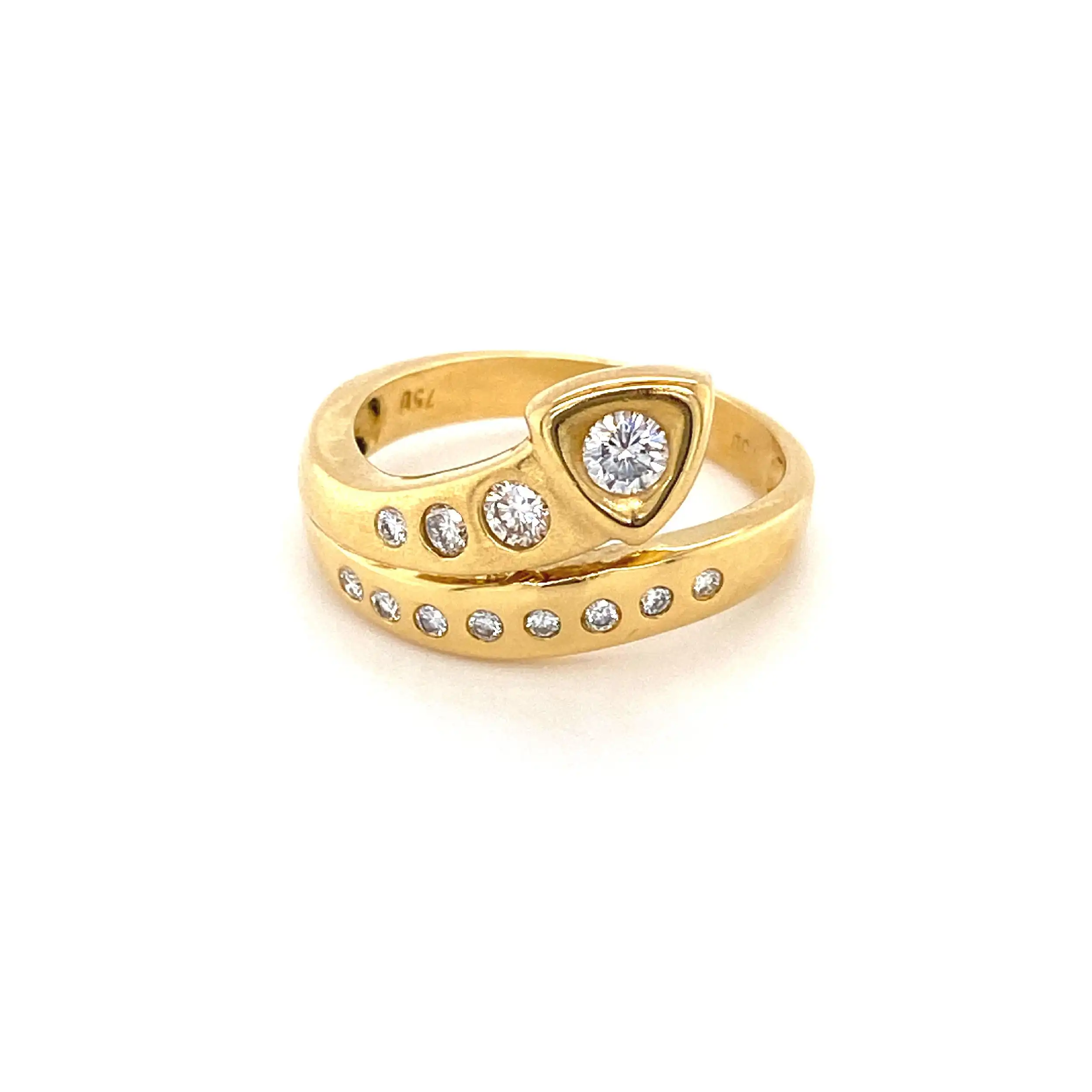 Ring Gelbgold mit Brillanten Ring Gelbgold mit Brillanten