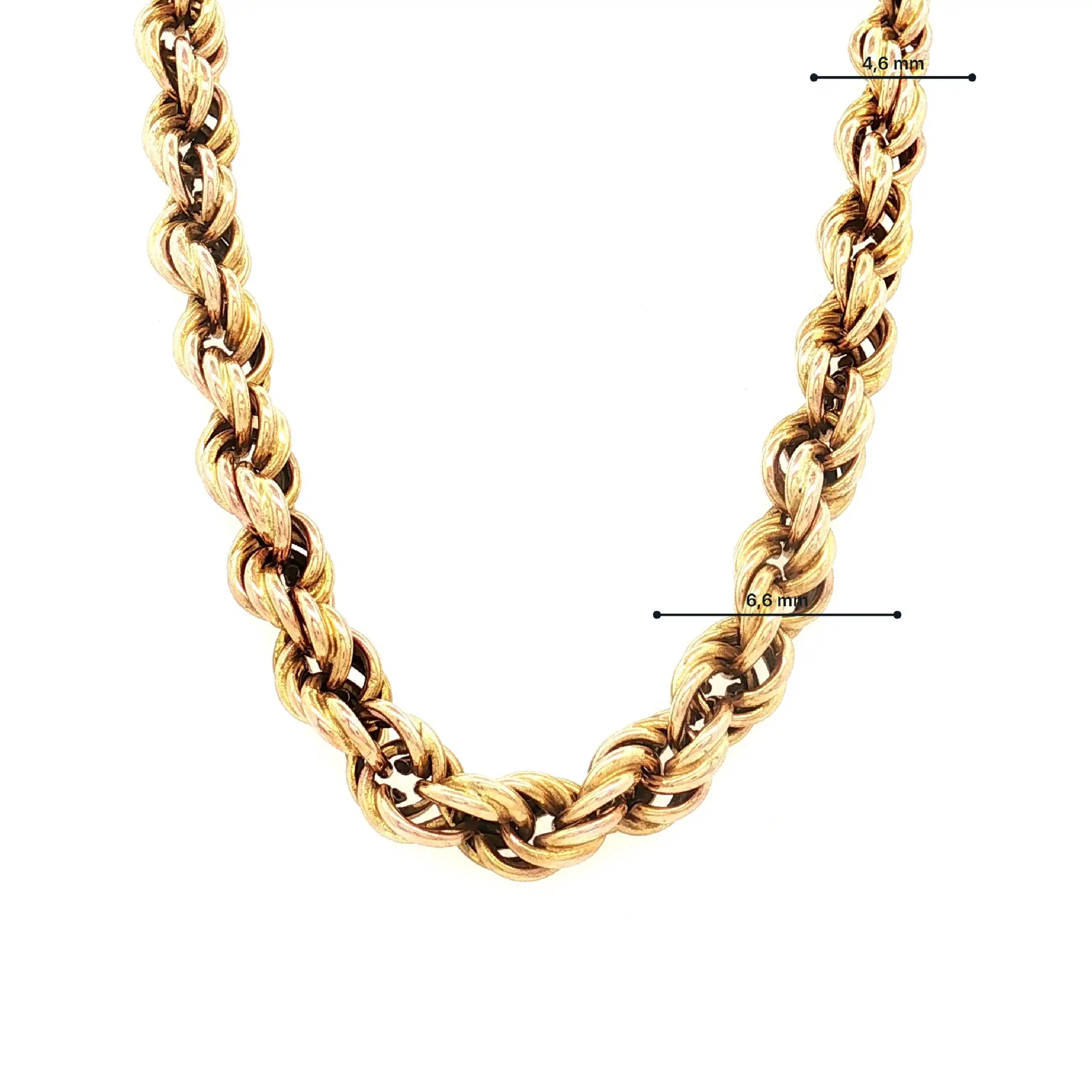 Kette gedreht Gelbgold