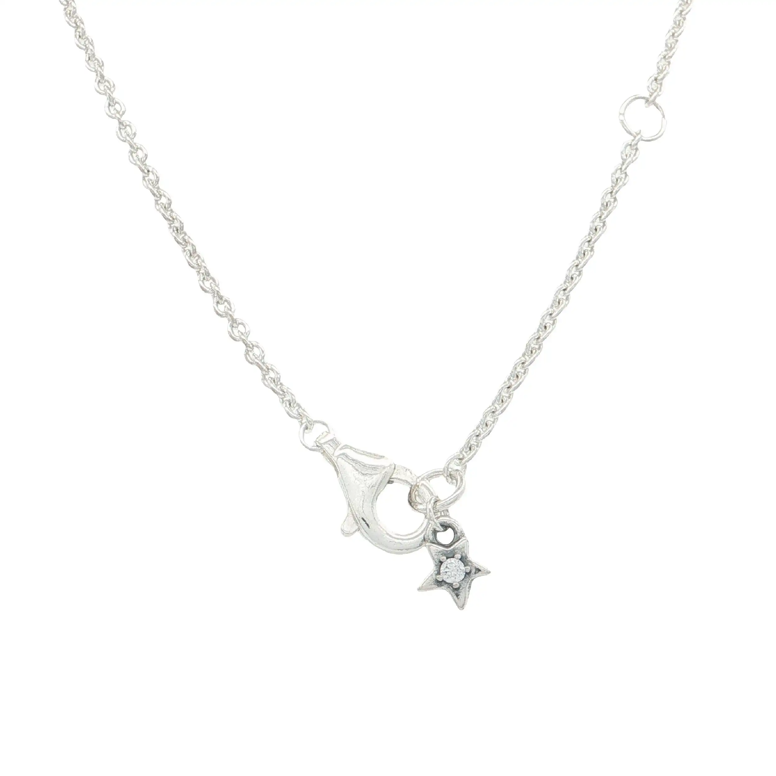 Collier Silber mit Anhänger "Mond & Sterne" mit Zirkonia Collier Silber mit Anhänger "Mond & Sterne" mit Zirkonia