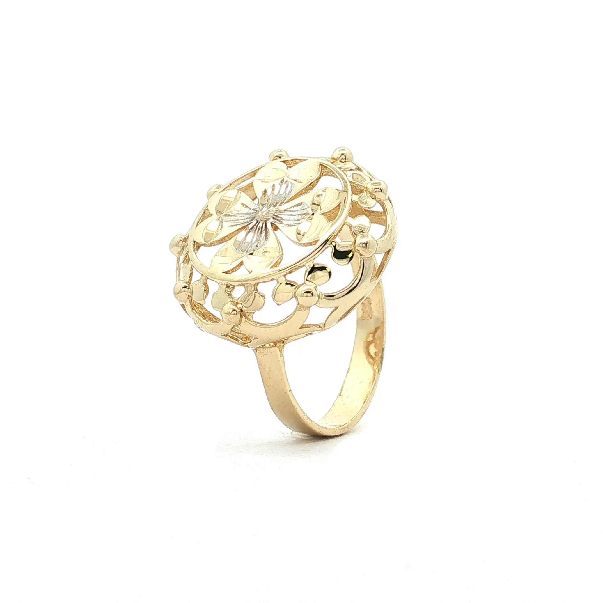 Ring Gelbgold Blume Ring Gelbgold Blume