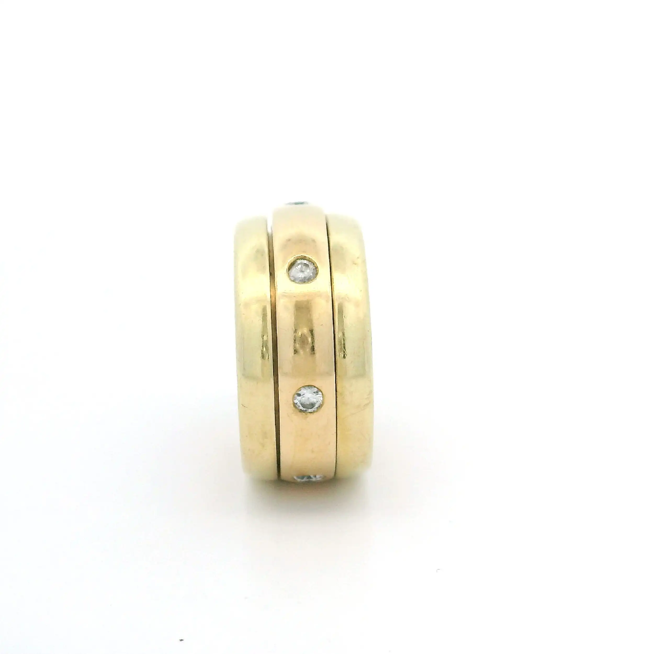Rollring Gelbgold mit Brillanten Rollring Gelbgold mit Brillanten