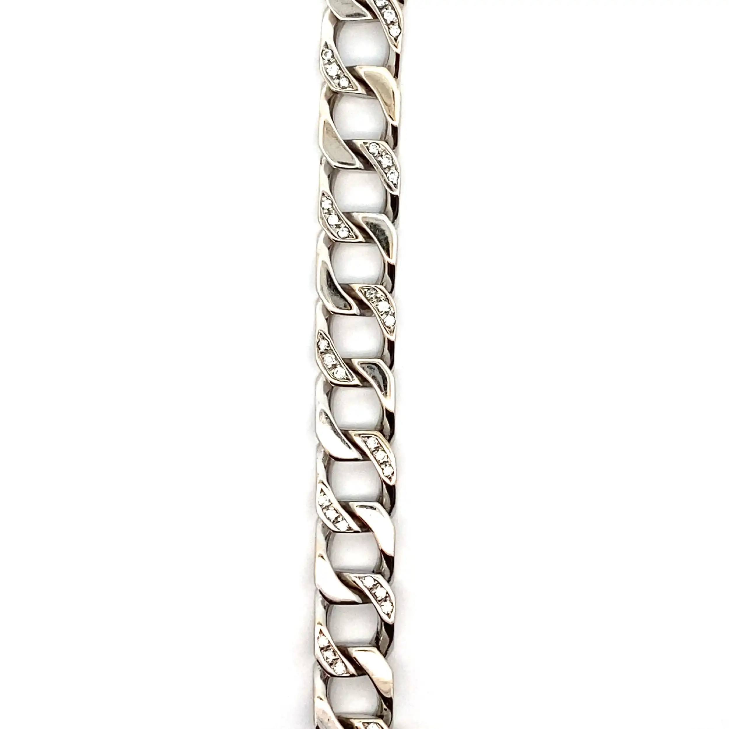 Panzerarmband Weißgold mit Brillanten Panzerarmband Weißgold mit Brillanten