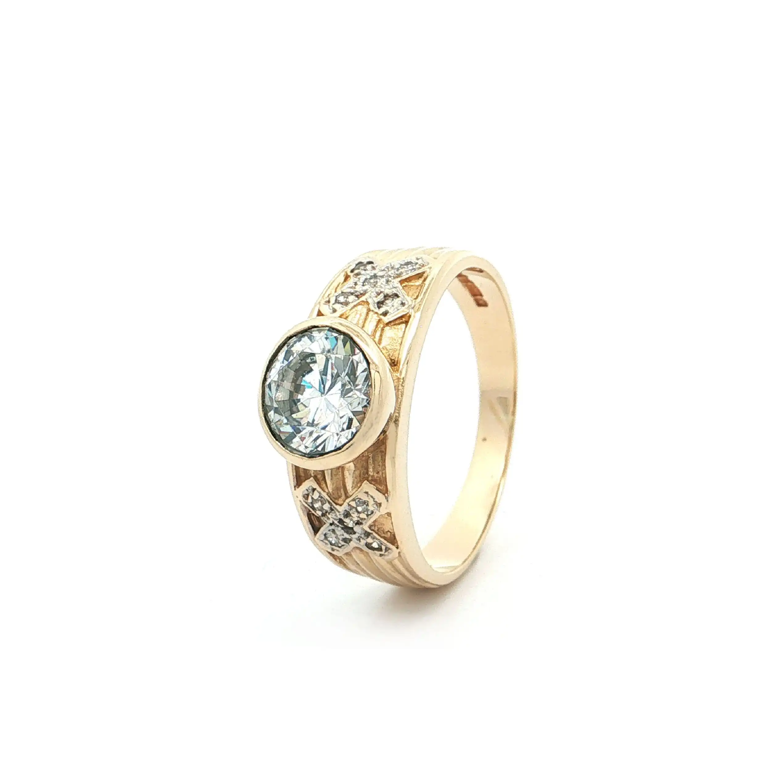 Ring Gelbgold mit Zirkonia
