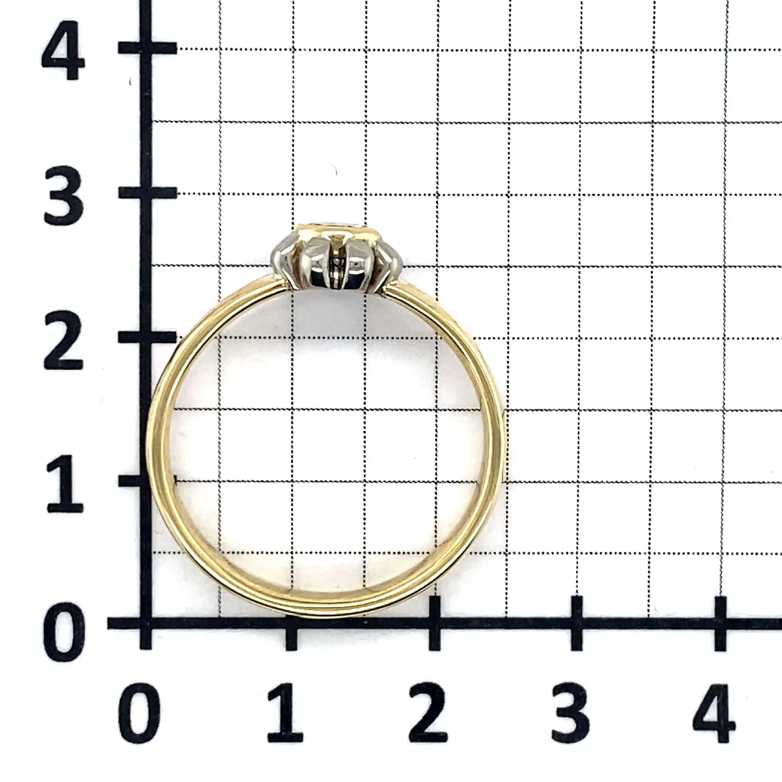 Ring Bicolor mit Solitärbrillant Ring Bicolor mit Solitärbrillant