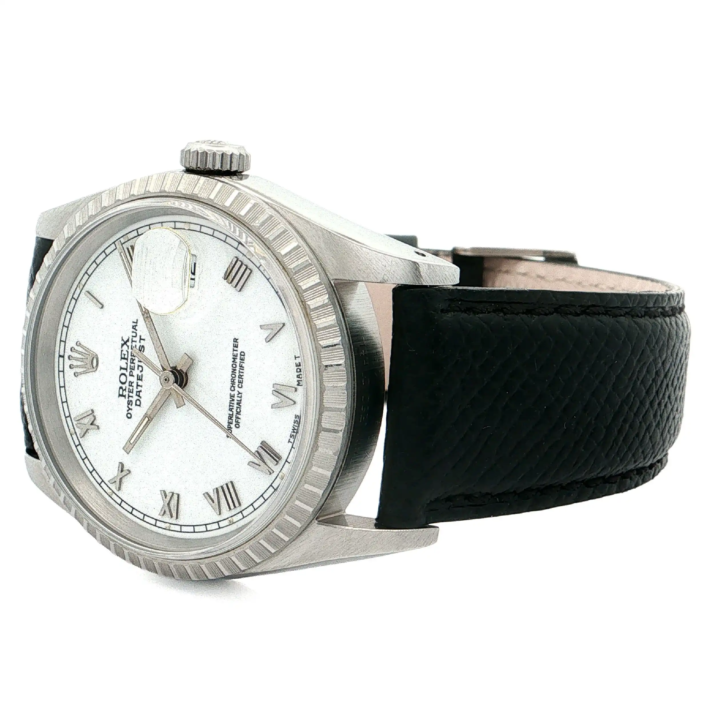 Herrenuhr Rolex DateJust 36mm Lederband mit Papieren LC100 .Ref 16220 Herrenuhr Rolex DateJust 36mm Lederband mit Papieren LC100 .Ref 16220
