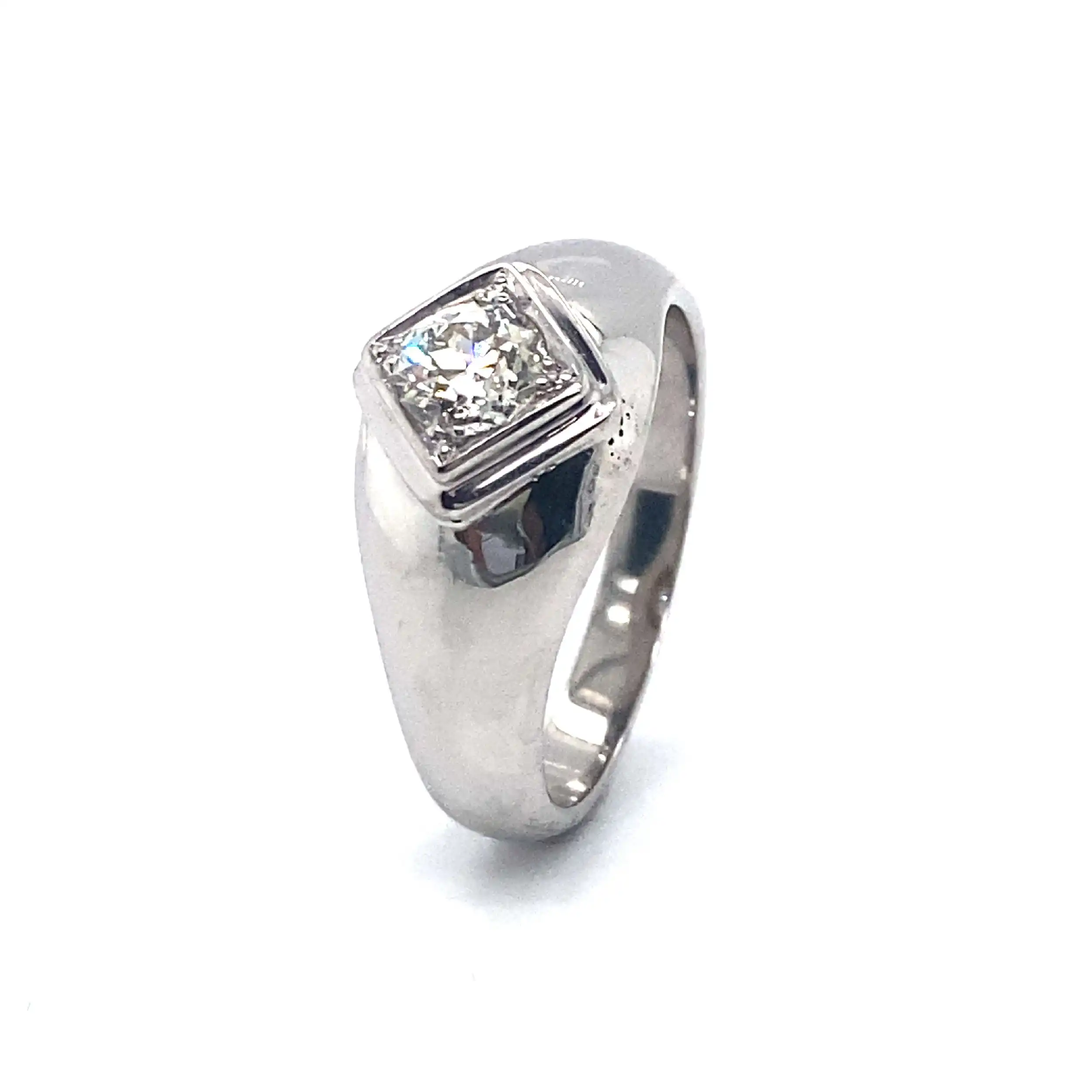Ring Weißgold mit Altschliff Diamant ca. 1ct Ring Weißgold mit Altschliff Diamant ca. 1ct