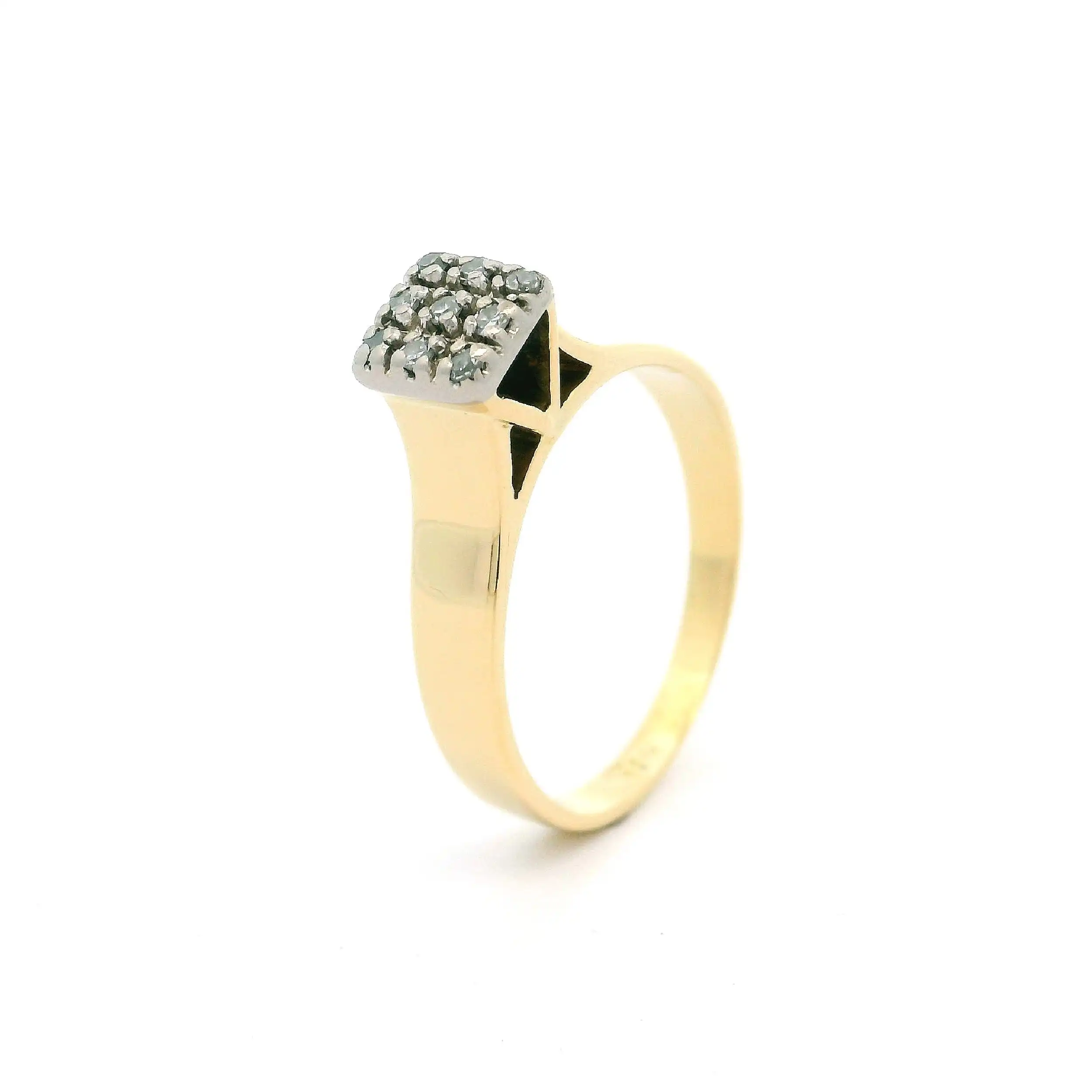 Ring Bicolor mit Diamanten