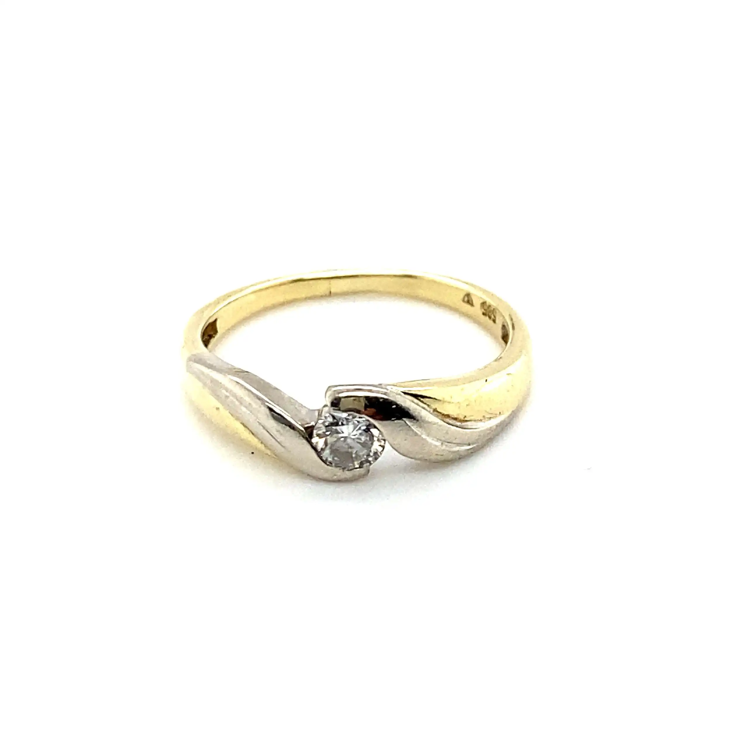 Ring Gelbgold mit Brillant ca. 0,15 ct Ring Gelbgold mit Brillant ca. 0,15 ct