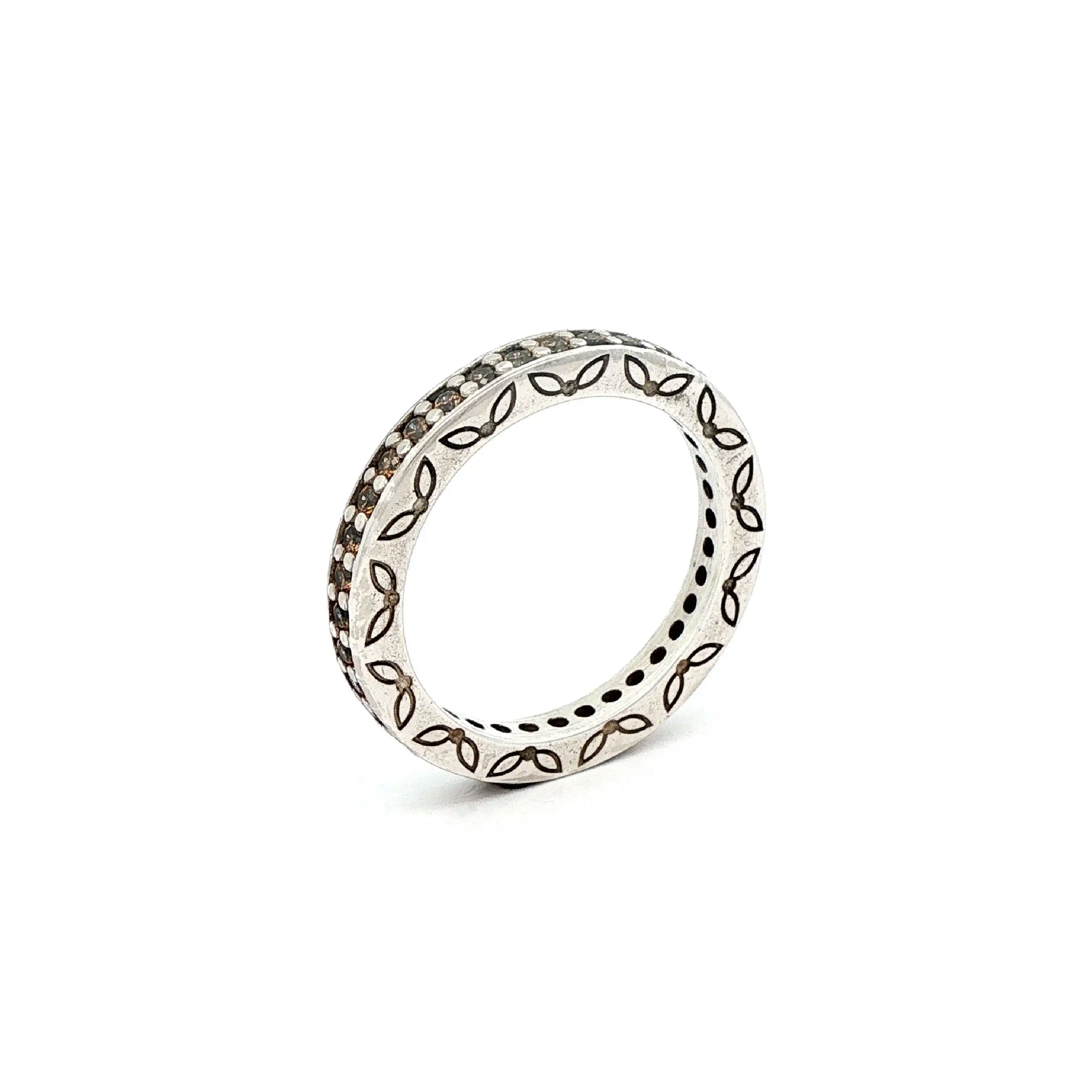 Memoryring Silber mit bernsteinfarbenen Zirkonia von Pandora Memoryring Silber mit bernsteinfarbenen Zirkonia von Pandora