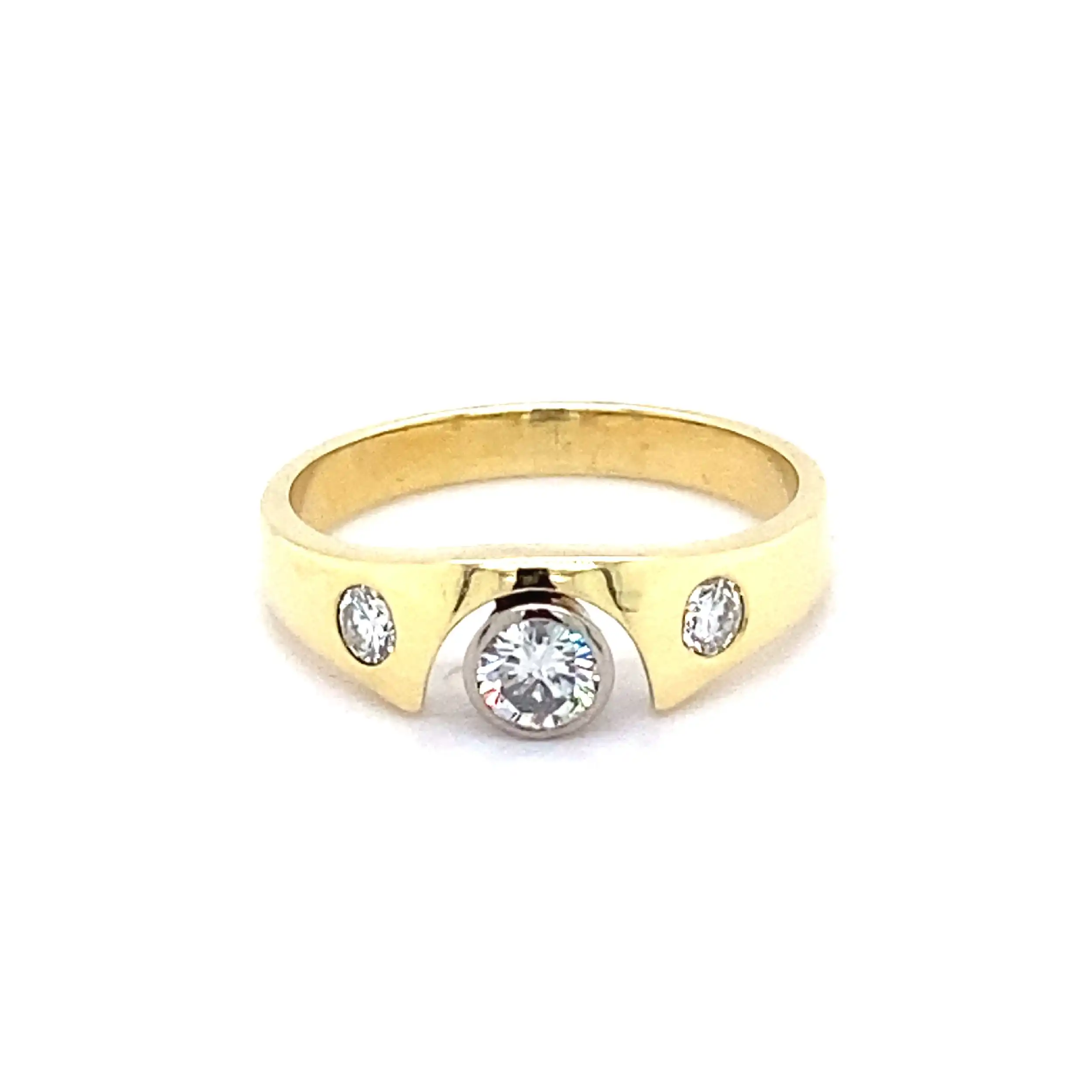 Ring Bicolor mit Brillanten Ring Bicolor mit Brillanten