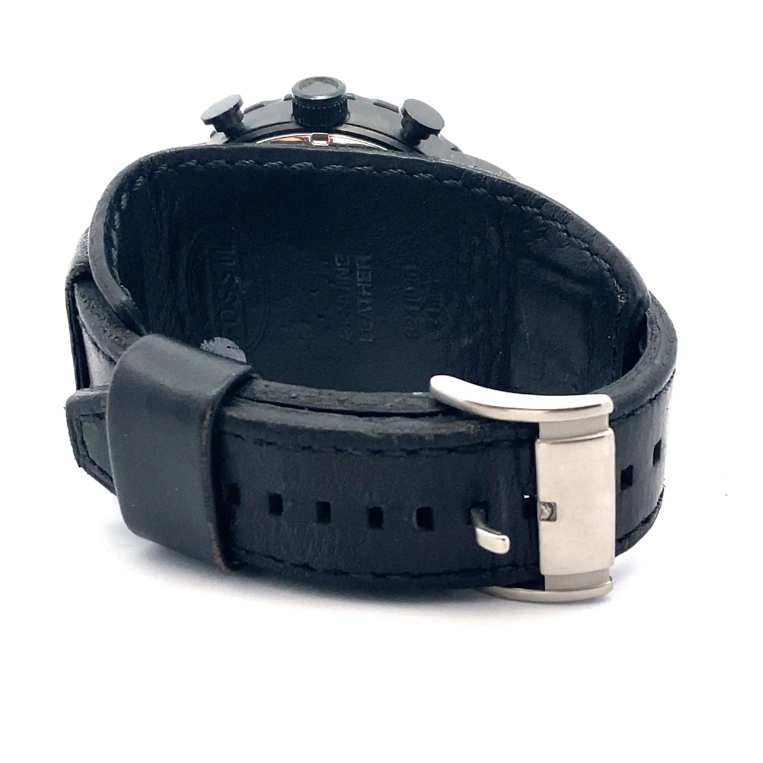 Herrenuhr Fossil Chrono Quarz schwarz PVD | DU00062636