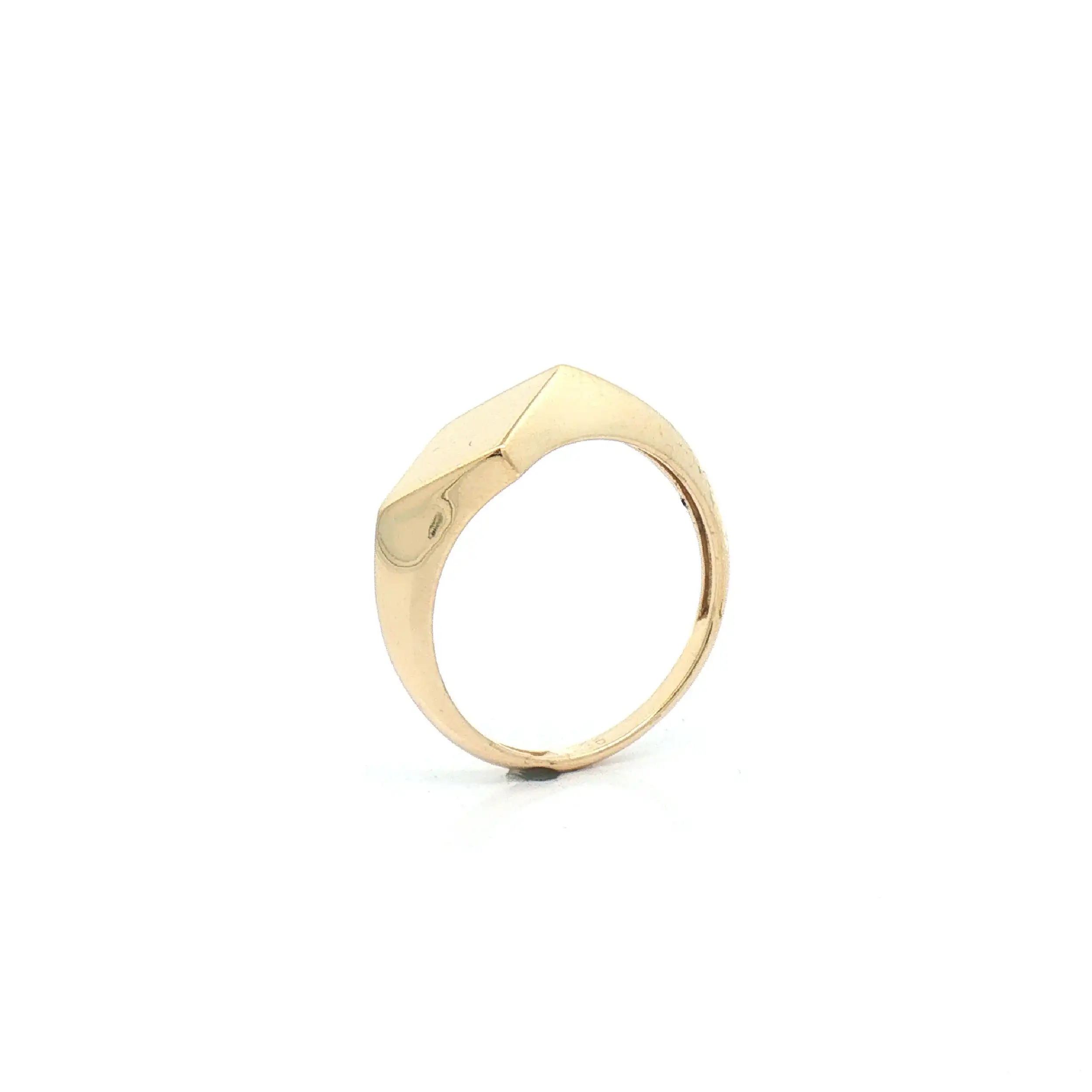Ring Gelbgold mit Raute Muster