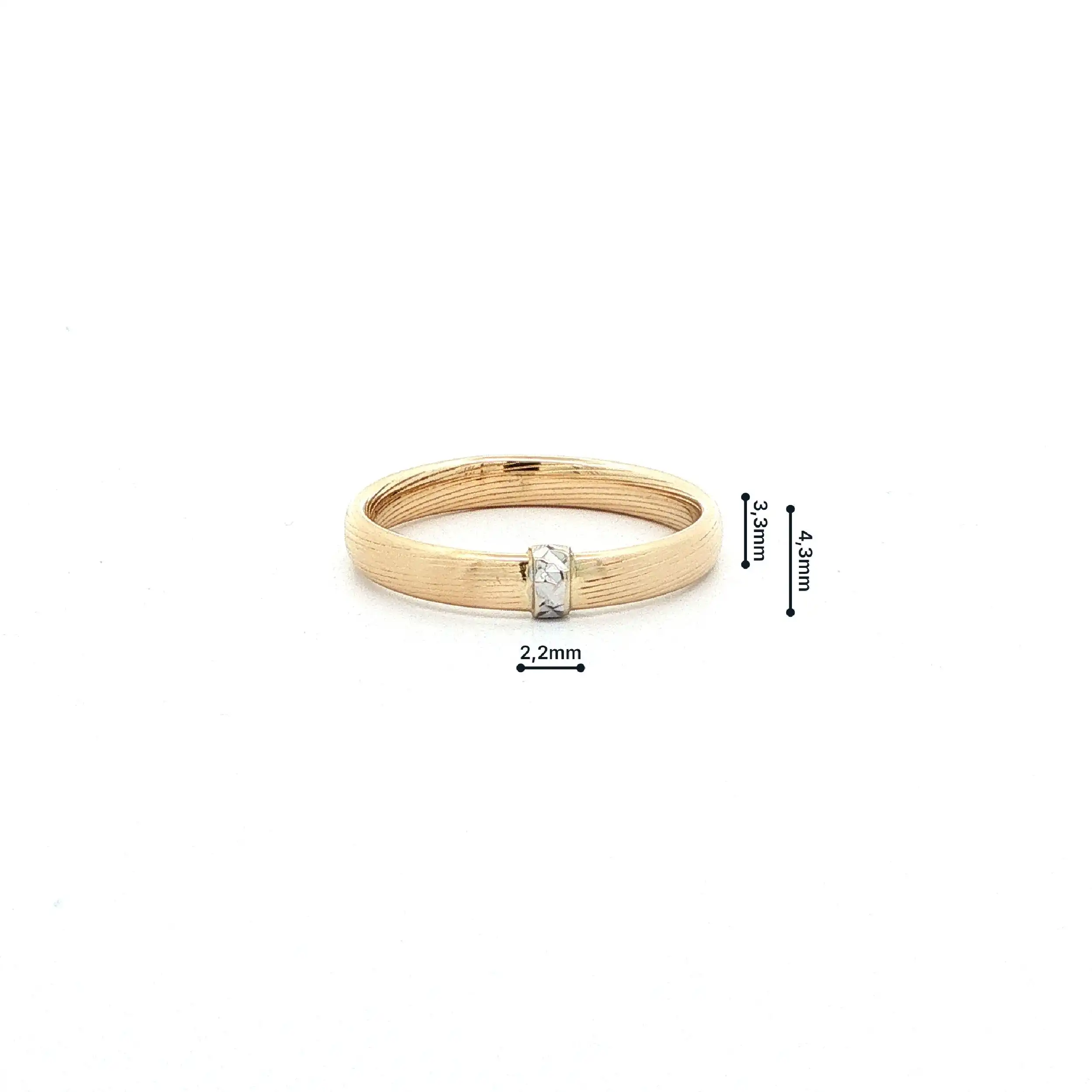 Ring Bicolor hohl