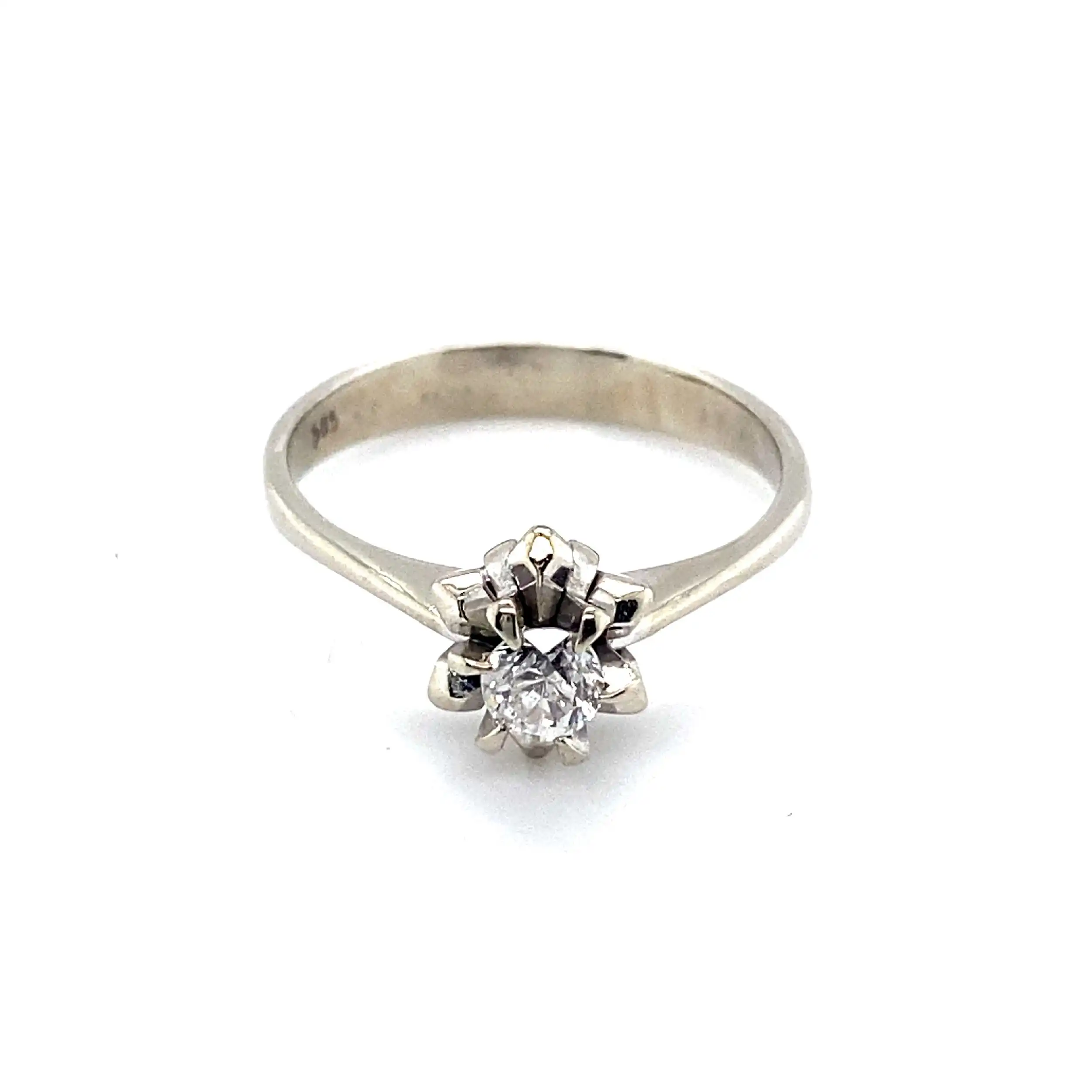Ring Weißgold mit Brillant Ring Weißgold mit Brillant