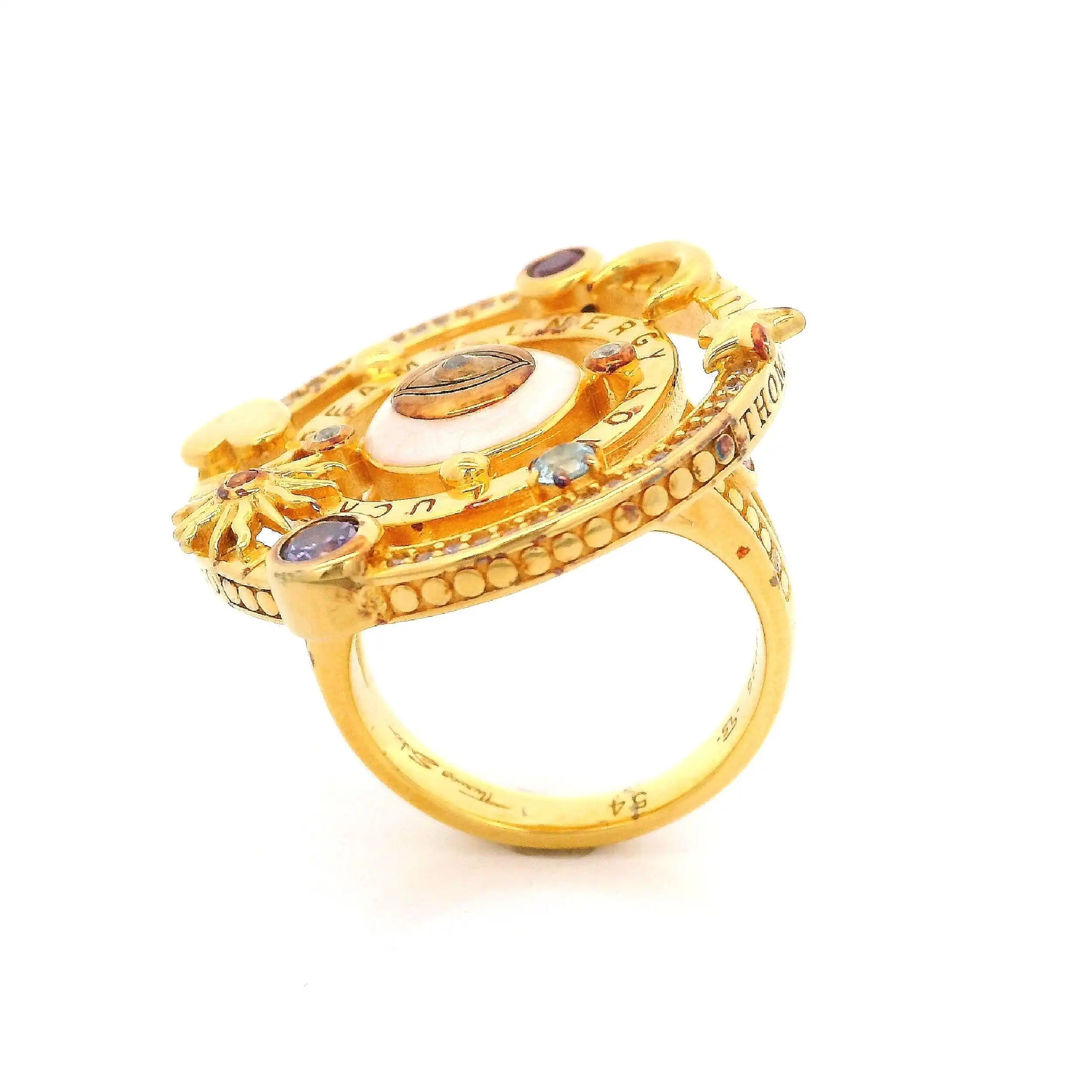 Ring Silber vergoldet Thomas Sabo Cocktailring Ring Silber vergoldet Thomas Sabo Cocktailring