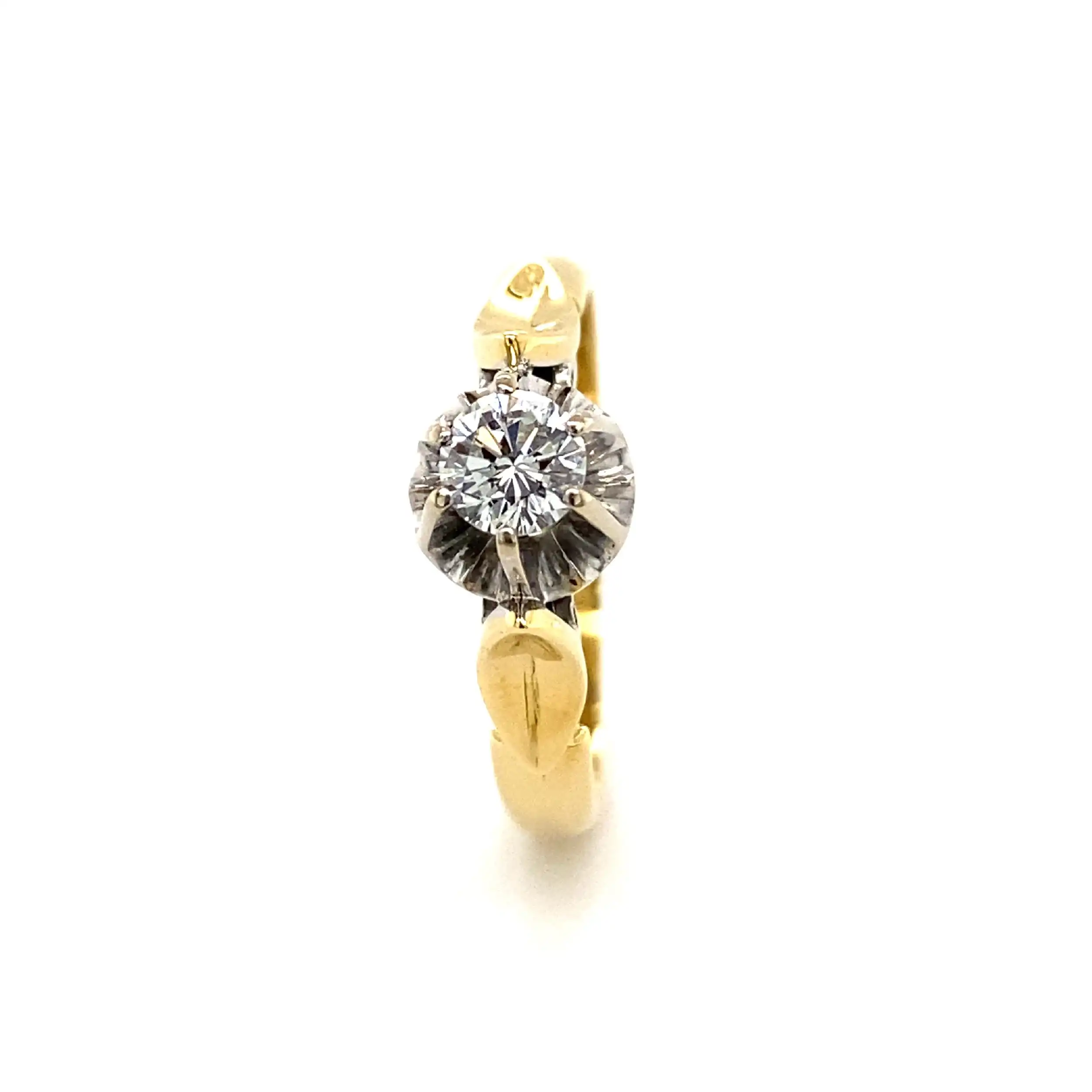 Ring Bicolor mit Brillant Ring Bicolor mit Brillant