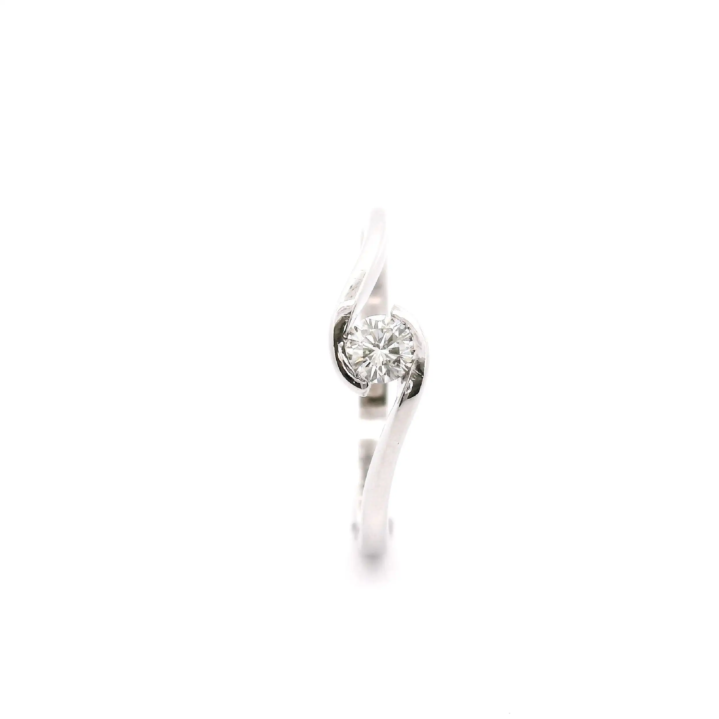 Ring Weißgold mit Brillant-Solitär