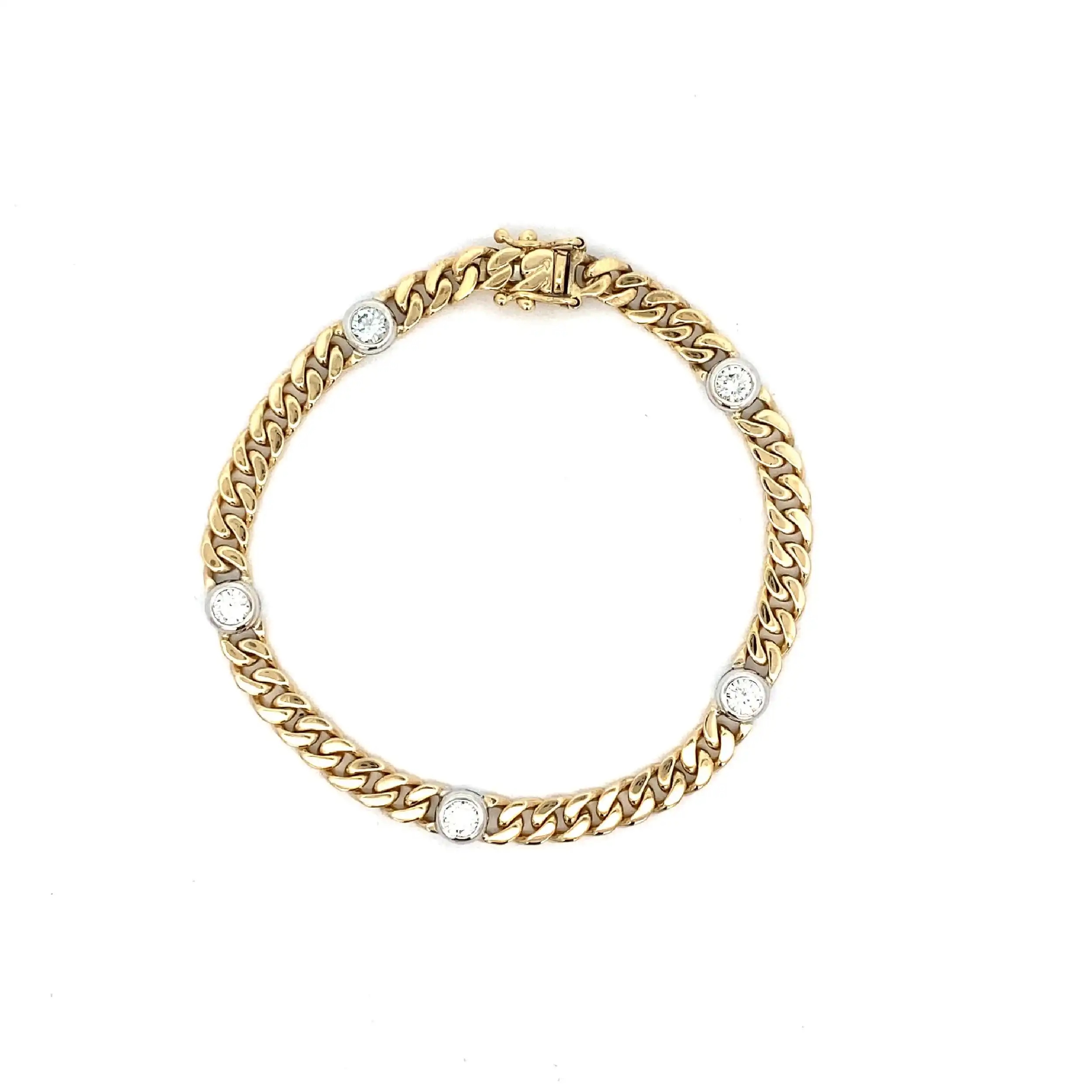 Armband Bicolor mit Brillanten Armband Bicolor mit Brillanten