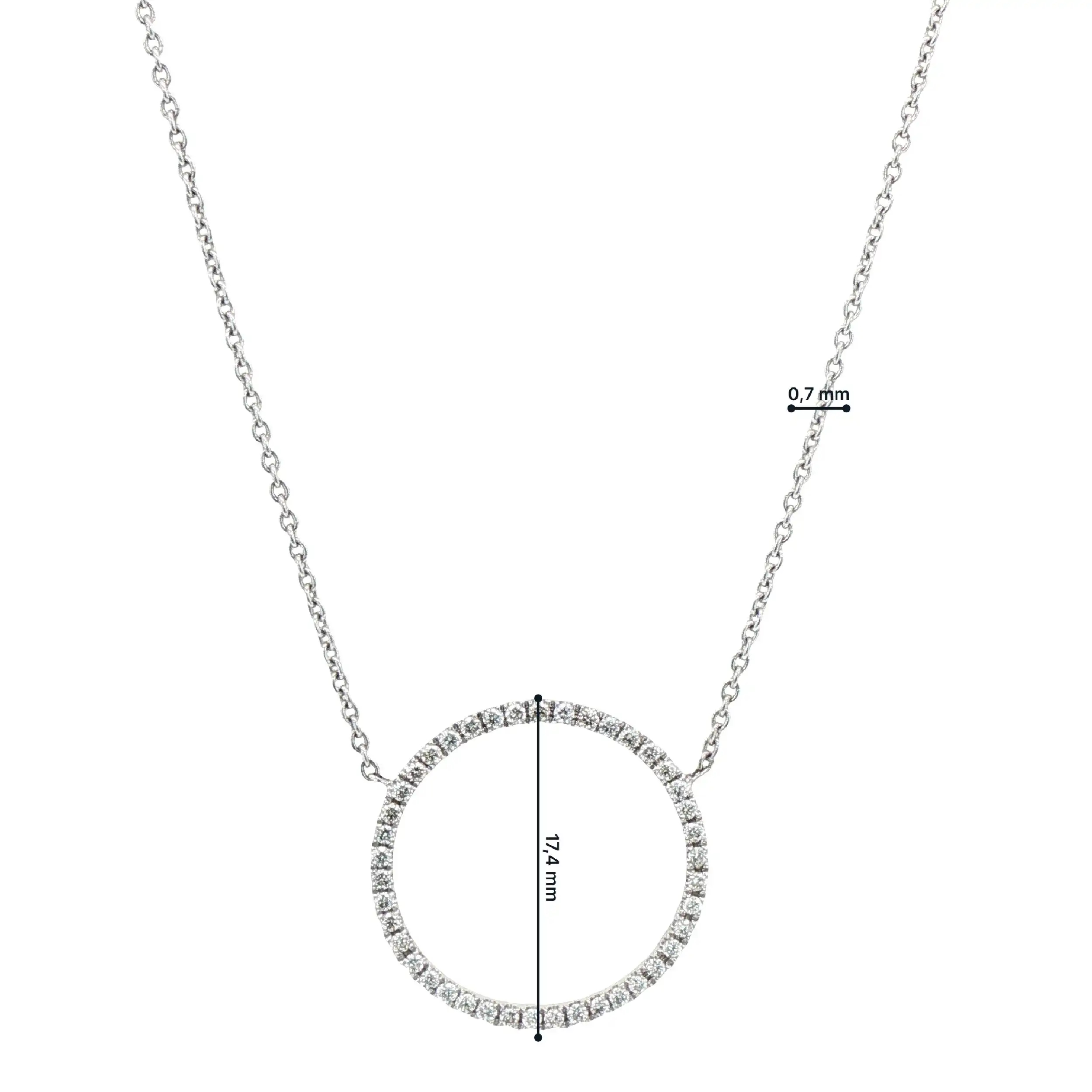 Collier "Kreis" Weißgold mit Brillanten Collier "Kreis" Weißgold mit Brillanten