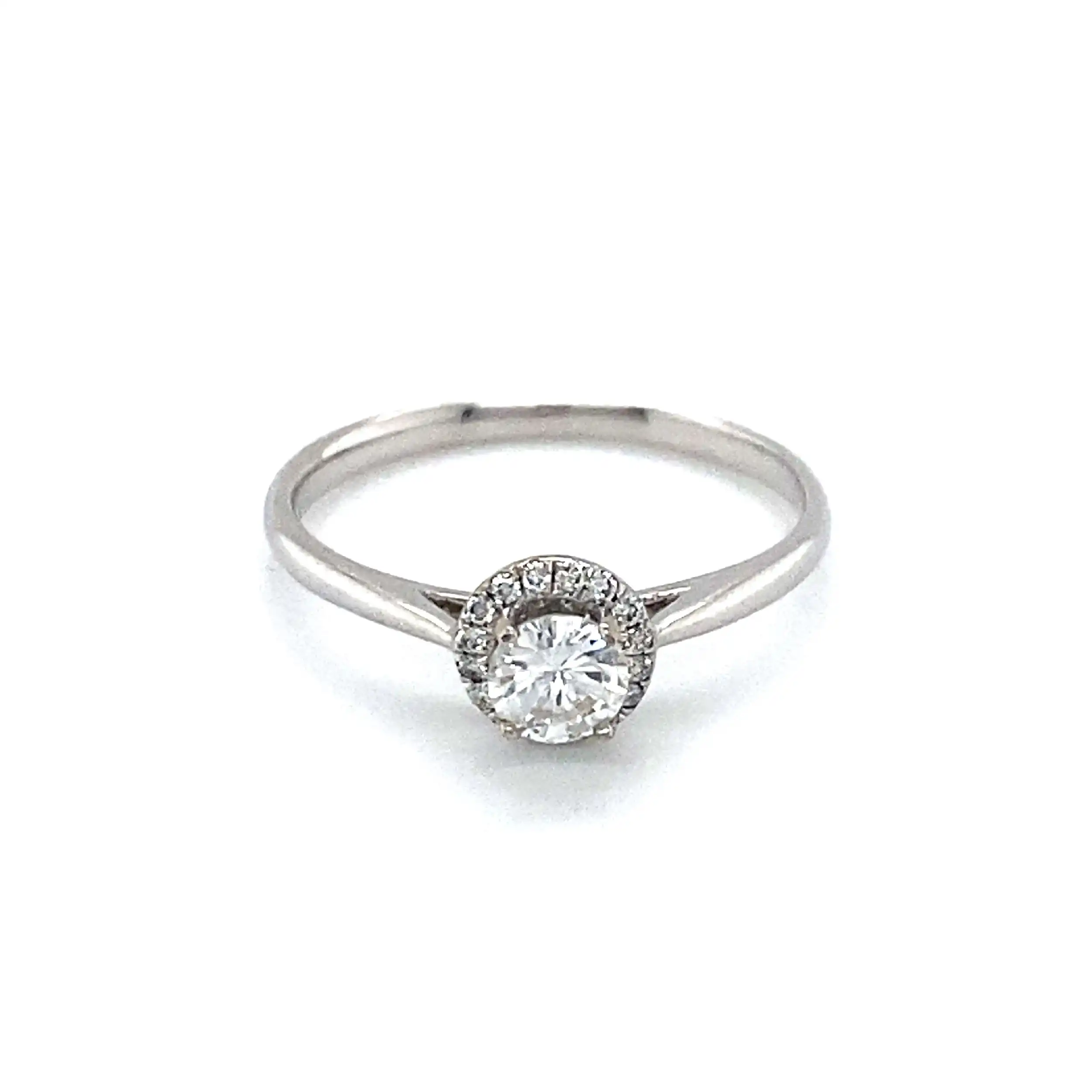 Ring Weißgold mit Solitär Brillant ca. 0,25ct und Brillanten ca. 0,08ct Ring Weißgold mit Solitär Brillant ca. 0,25ct und Brillanten ca. 0,08ct