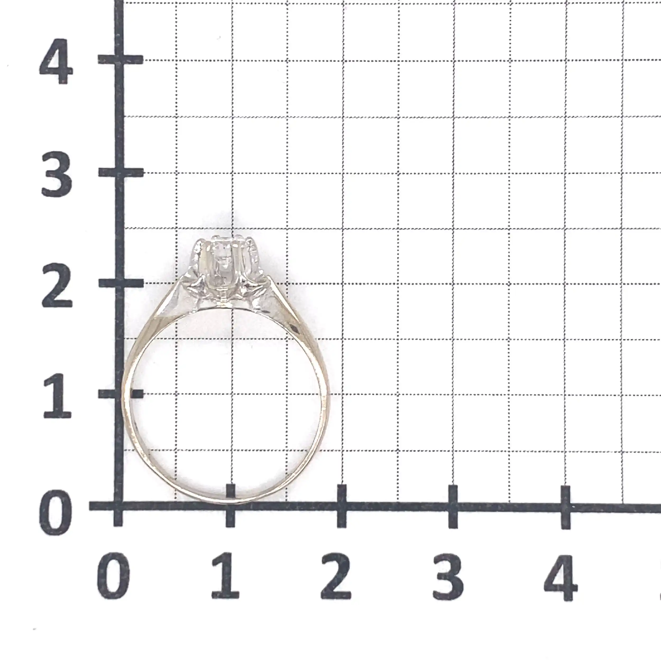 Ring Weißgold mit Brillant, graviert mit 0,30ct Ring Weißgold mit Brillant, graviert mit 0,30ct