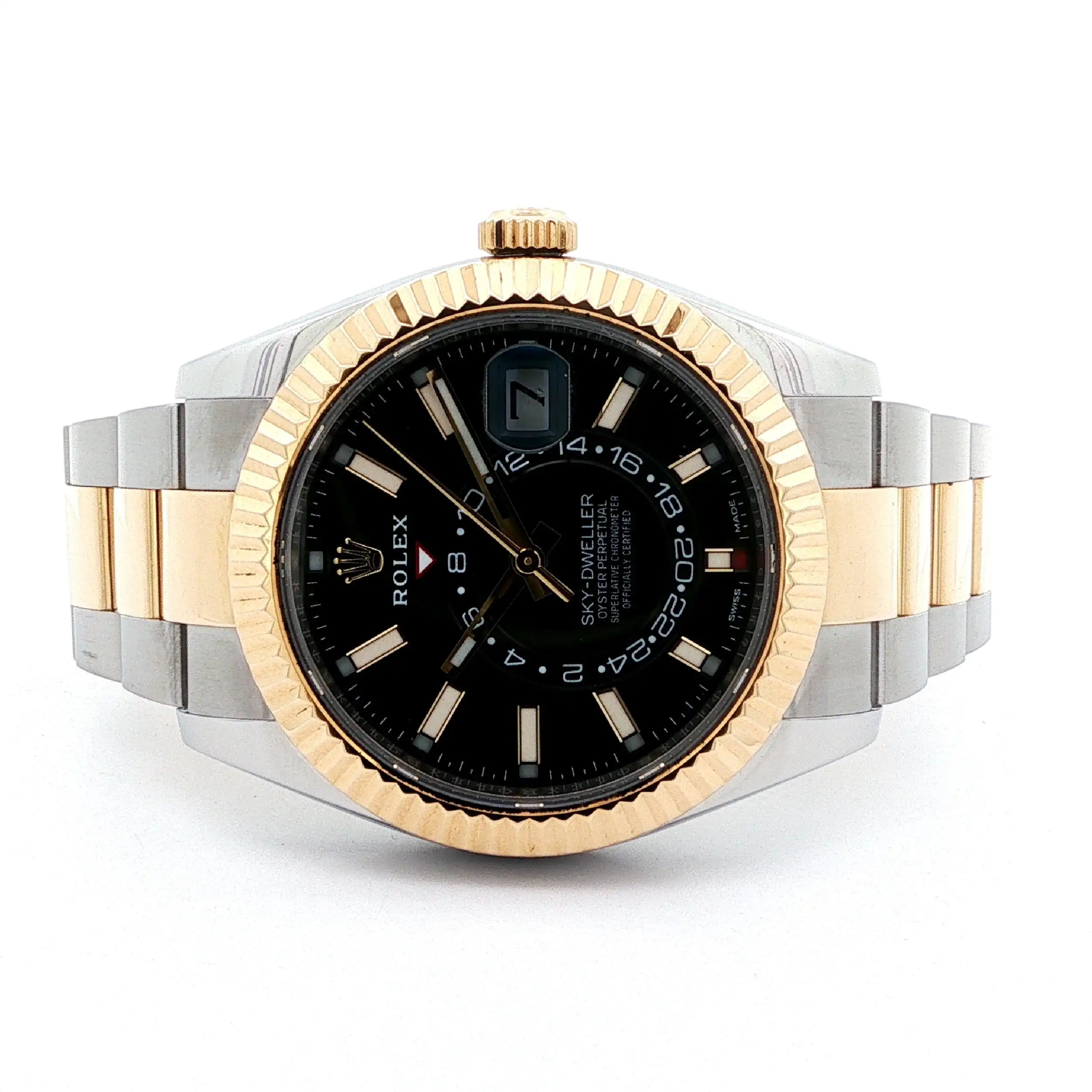 Herrenuhr Rolex Sky Dweller Stahl/Gold Automatik