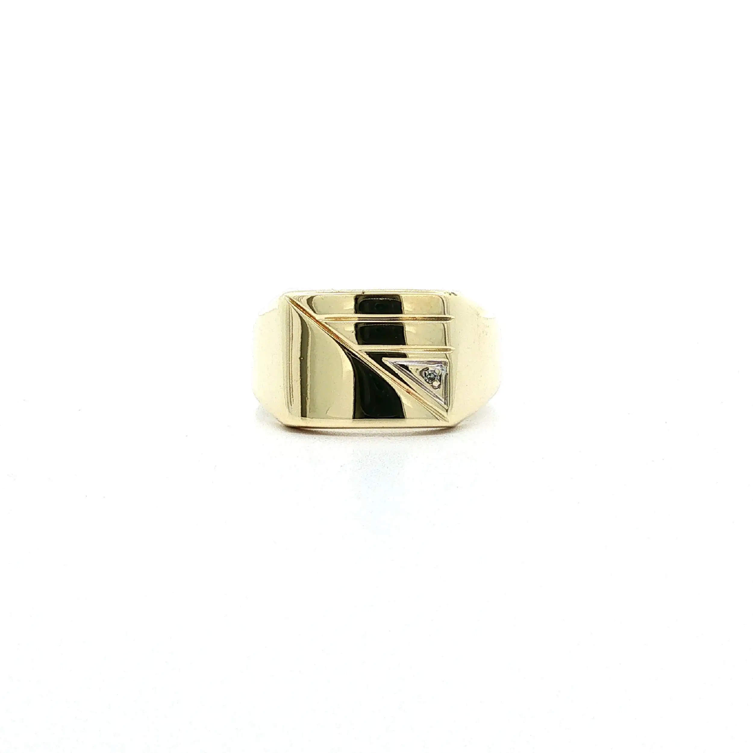 Ring Gelbgold mit Diamant