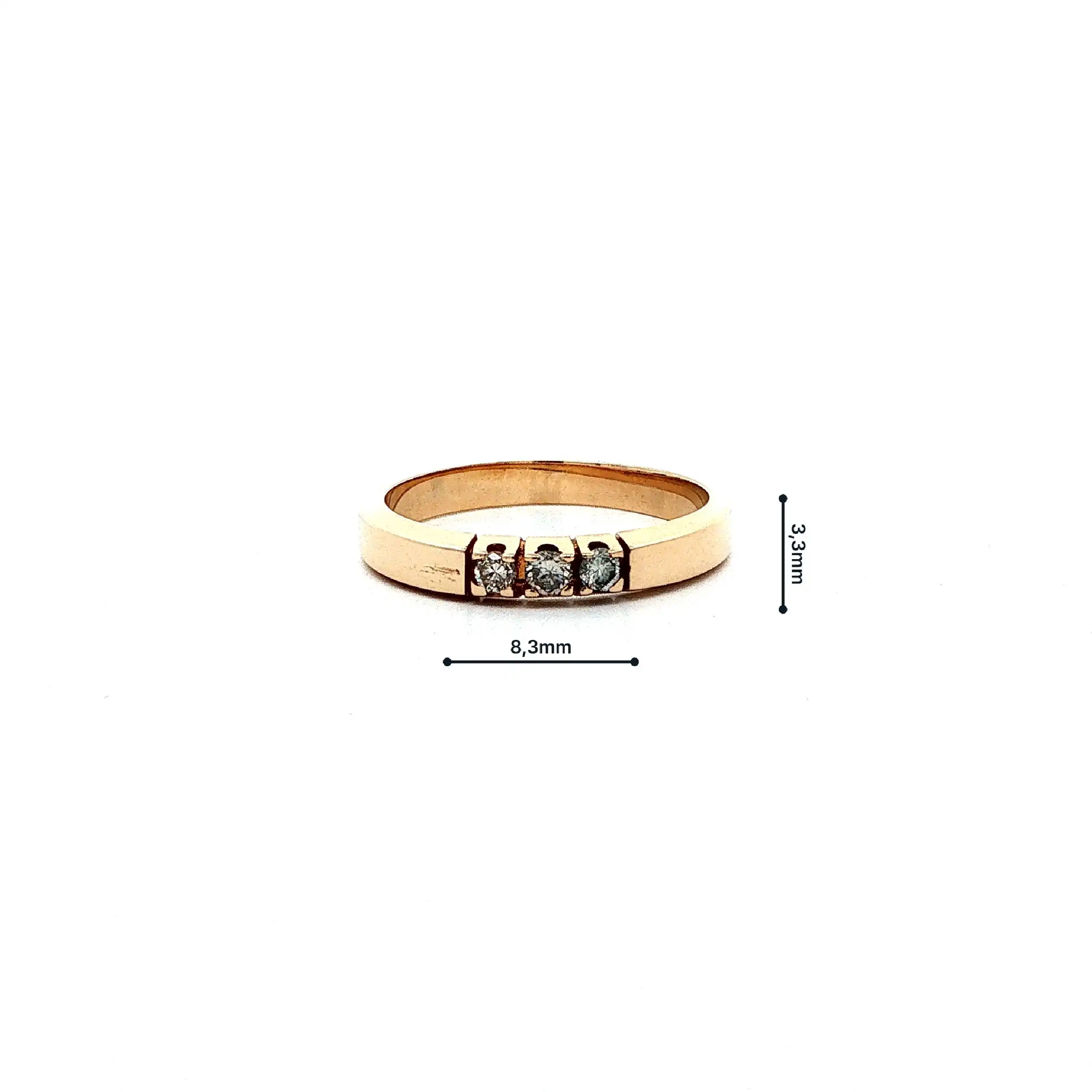 Ring Gelbgold mit Brillanten Ring Gelbgold mit Brillanten