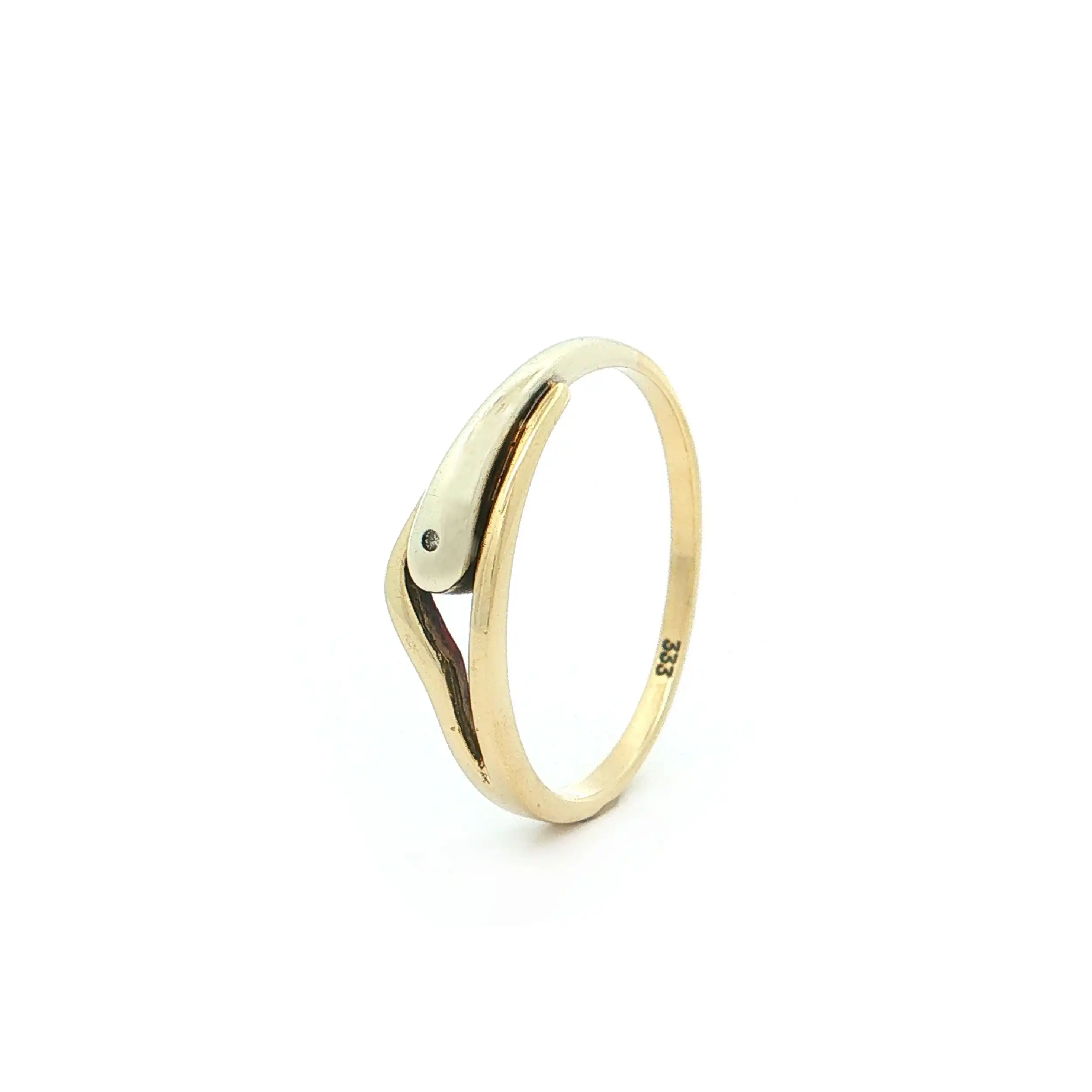 Ring Bicolor mit Diamant Ring Bicolor mit Diamant
