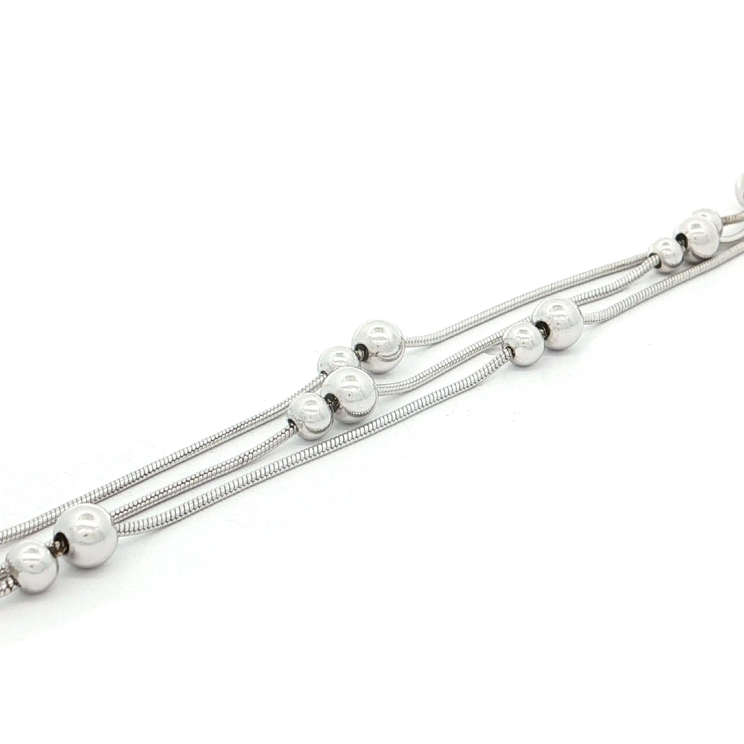 Fußkettchen Silber mit Kugeln
