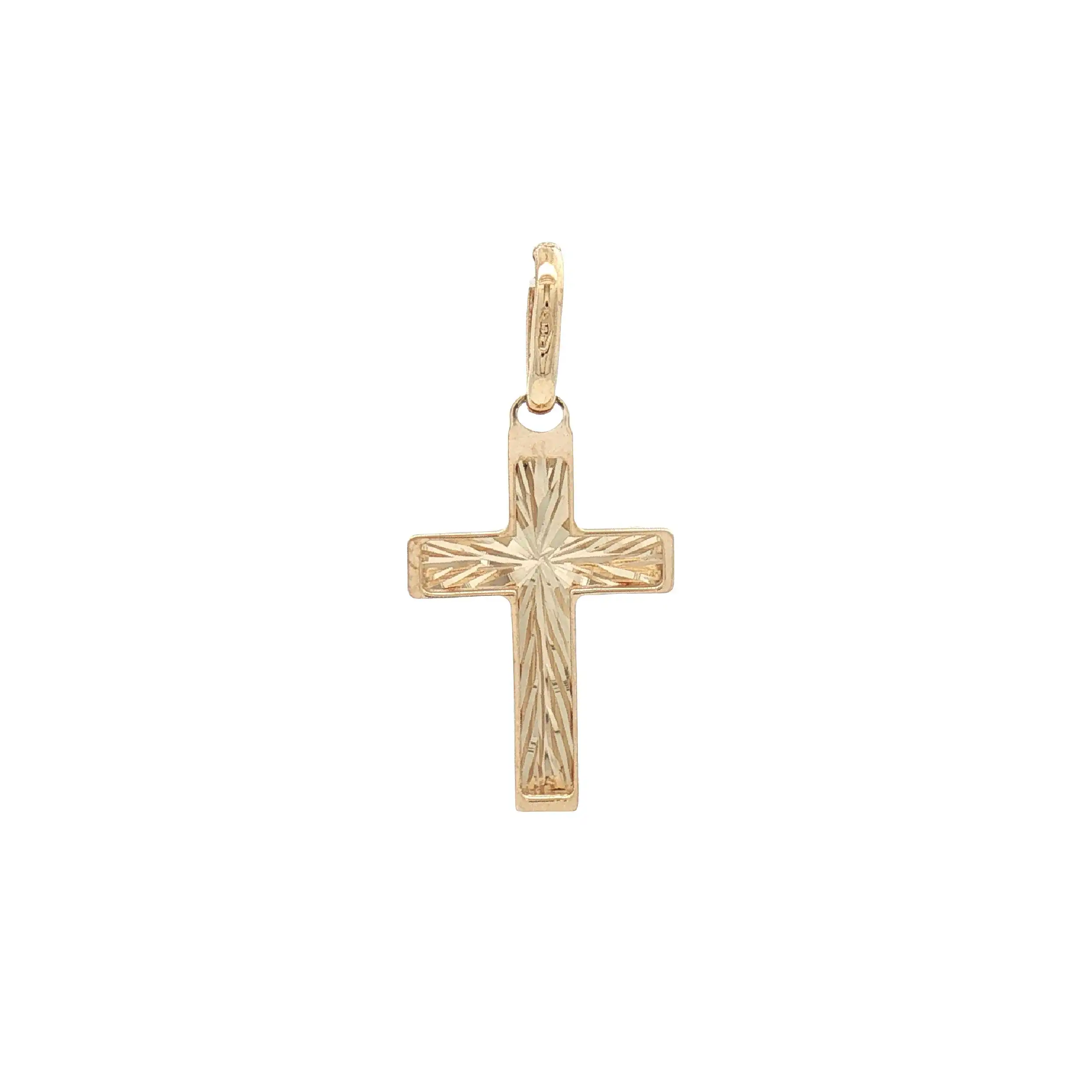 Kreuzanhänger Gelbgold