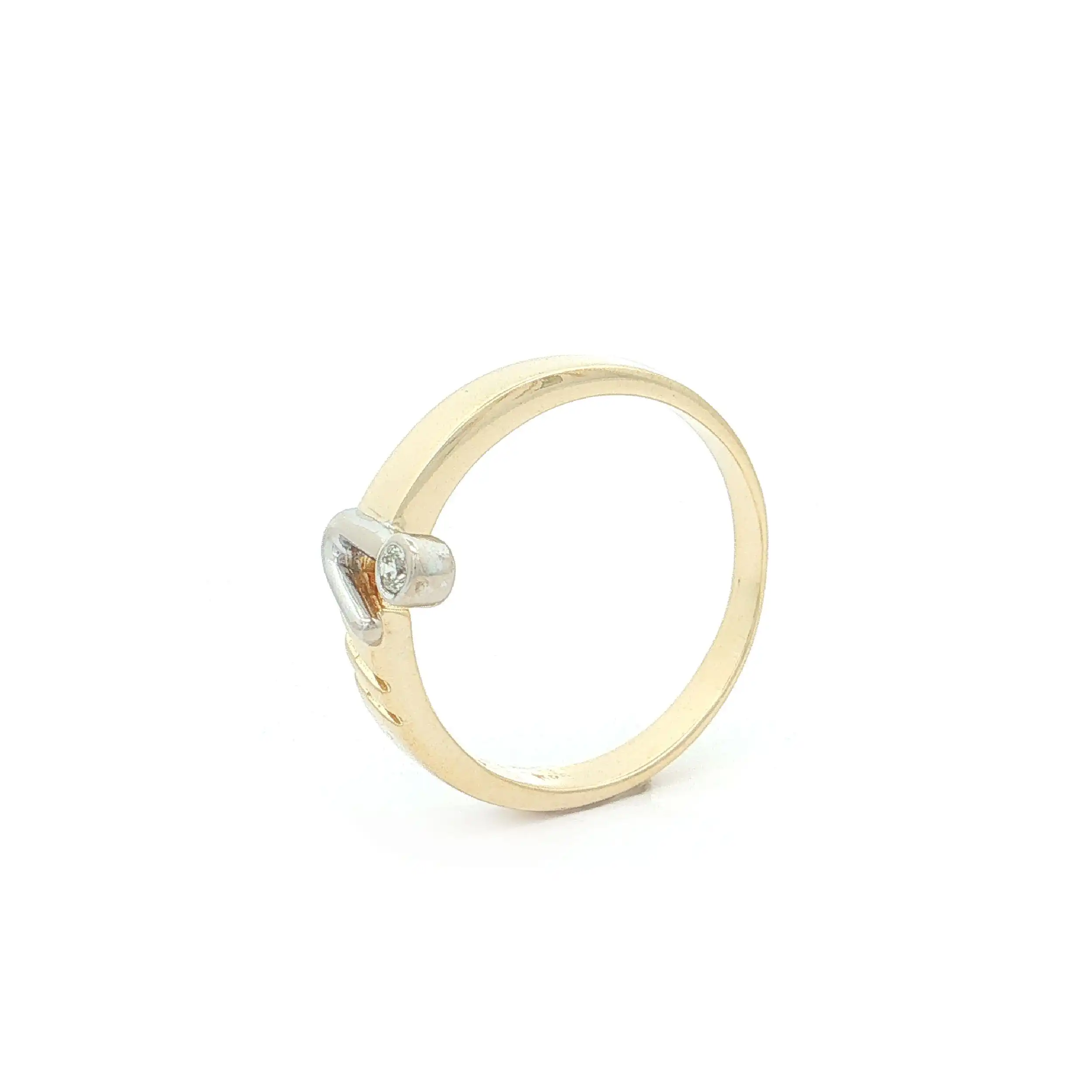 Ring Bicolor mit Brillant Ring Bicolor mit Brillant