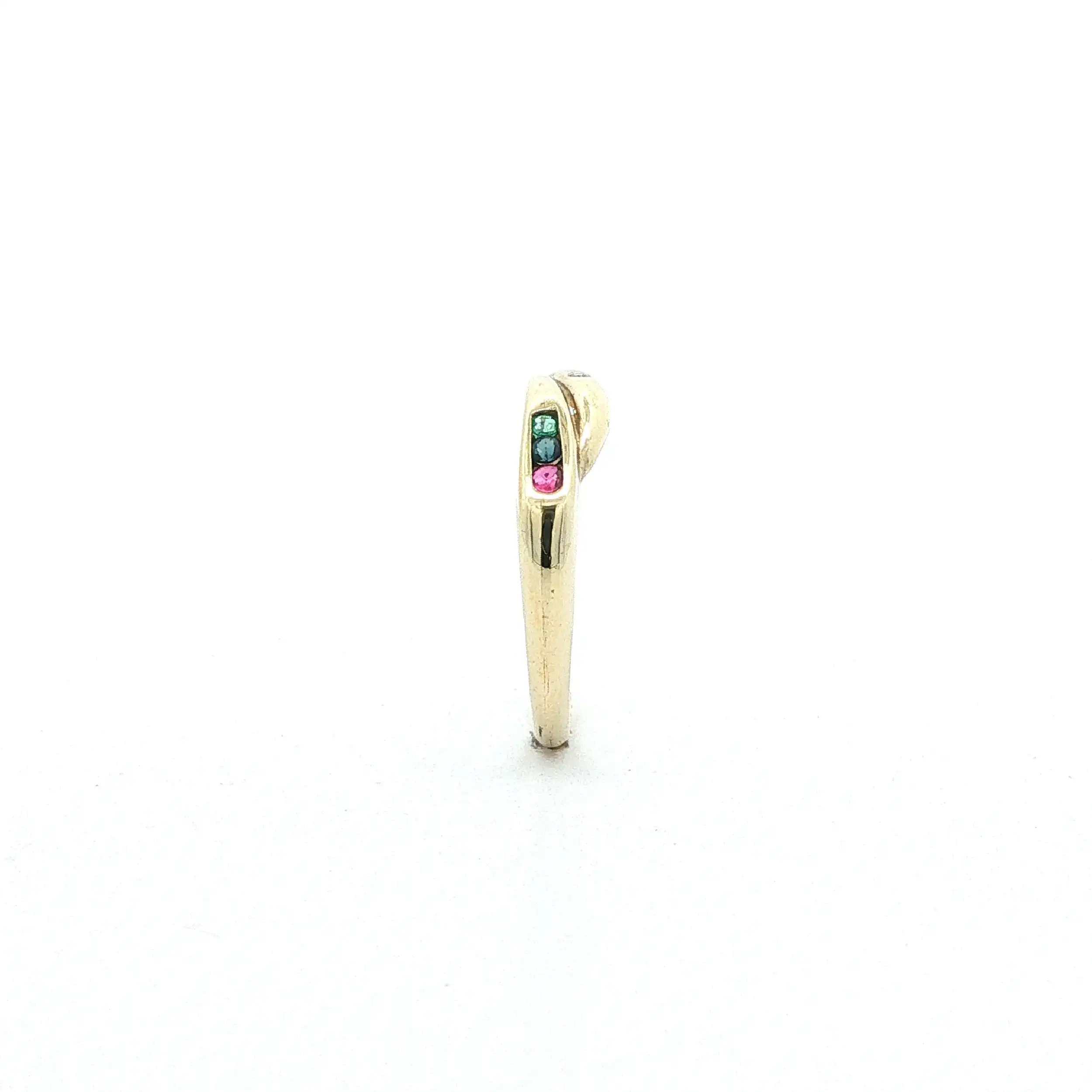 Ring Gelbgold mit Rubin, Saphir, Smaragd & Diamant Ring Gelbgold mit Rubin, Saphir, Smaragd & Diamant