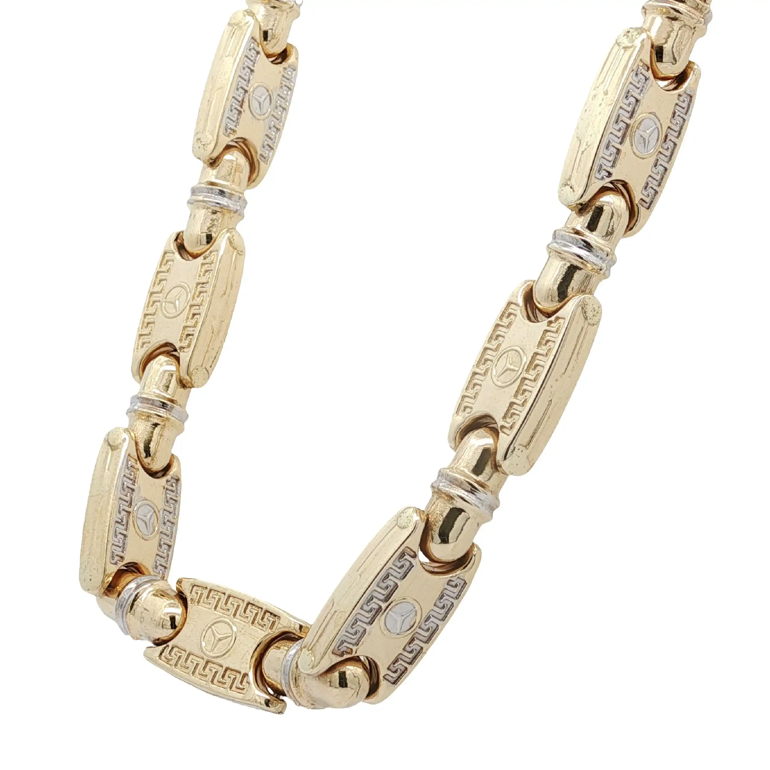 Kette Bicolor mit Muster hohl Kette Bicolor mit Muster hohl