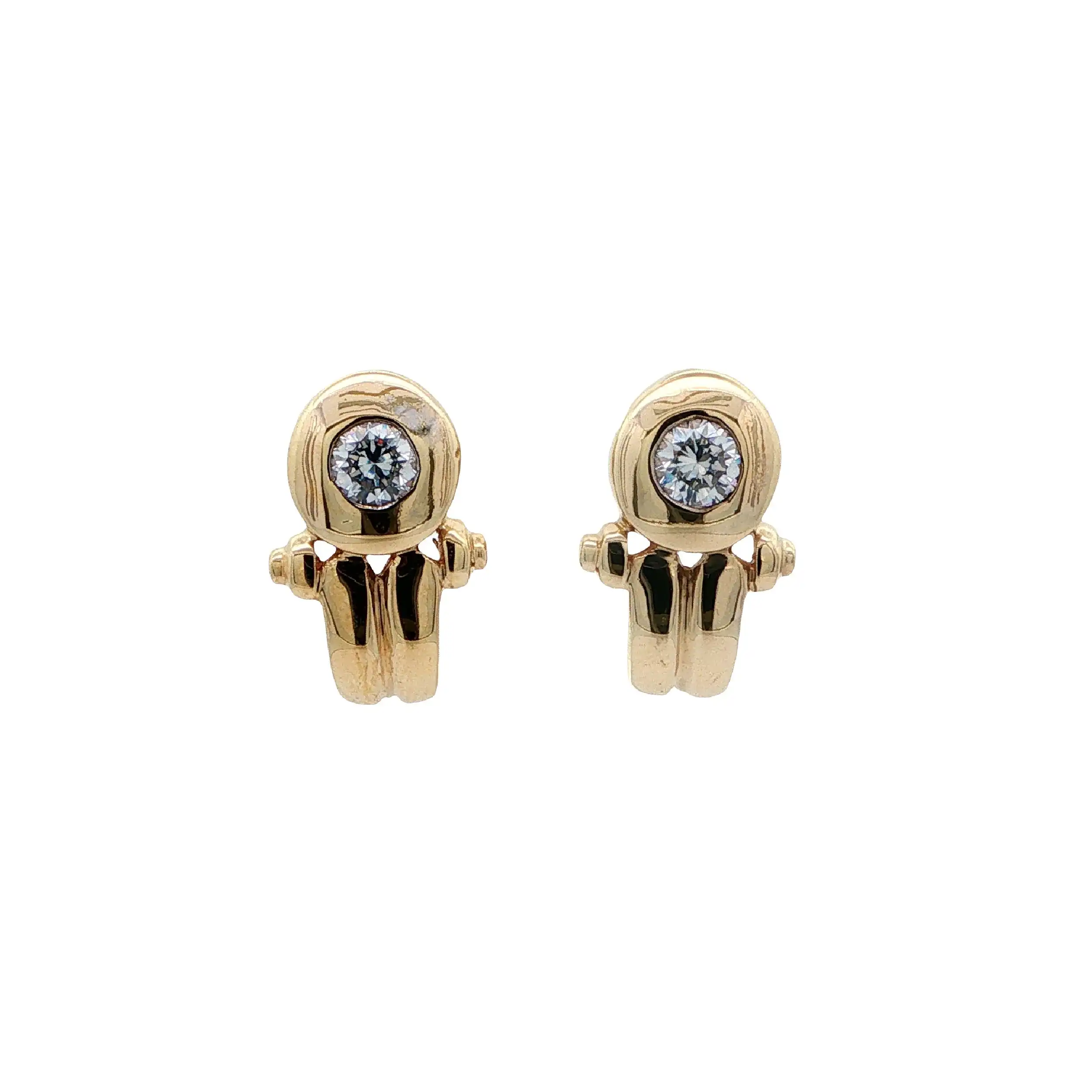 Ohrstecker Gelbgold mit Zirkonia Ohrstecker Gelbgold mit Zirkonia