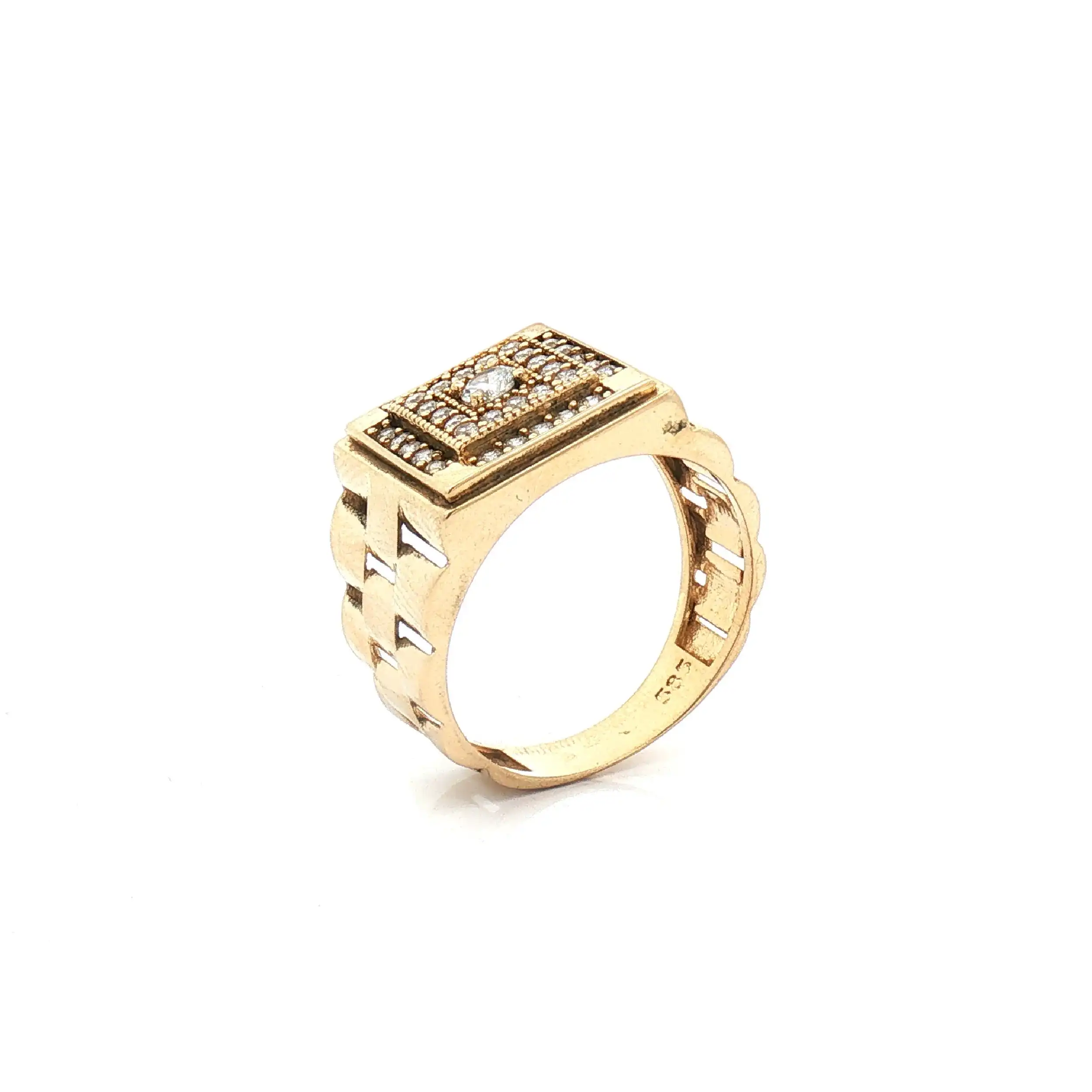 Ring Gelbgold mit Zirkonia