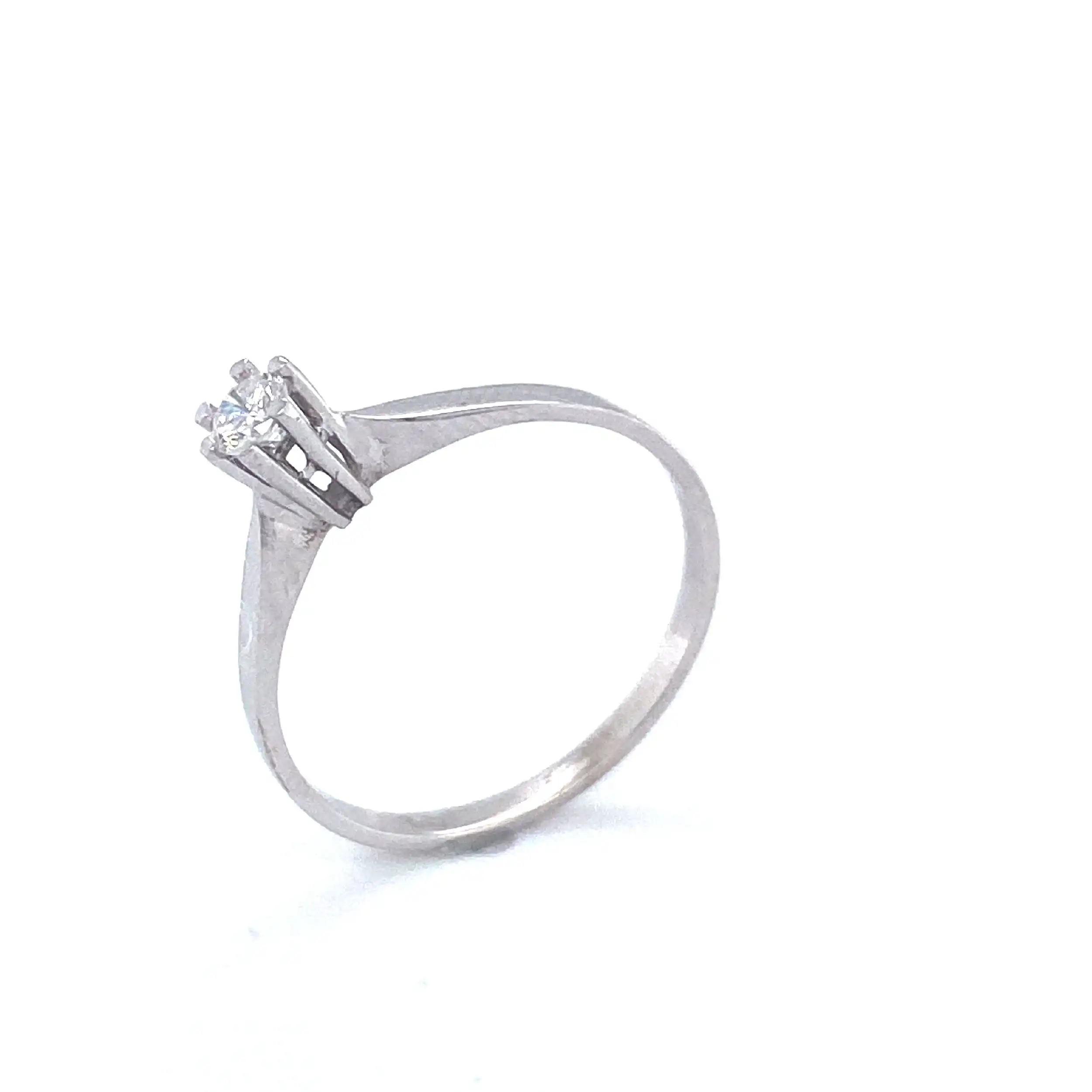 Ring Weißgold mit Brillant Ring Weißgold mit Brillant