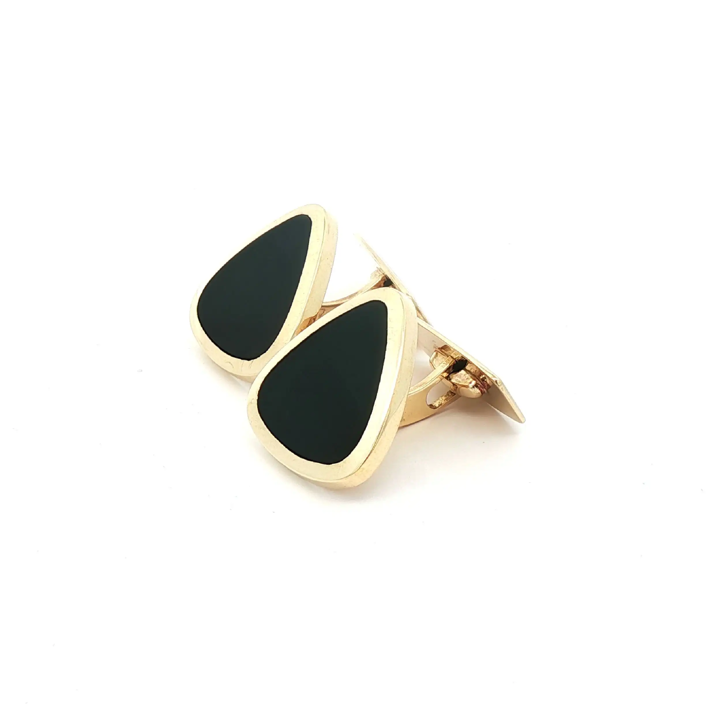 Manschettenknöpfe Gelbgold mit Onyx Manschettenknöpfe Gelbgold mit Onyx