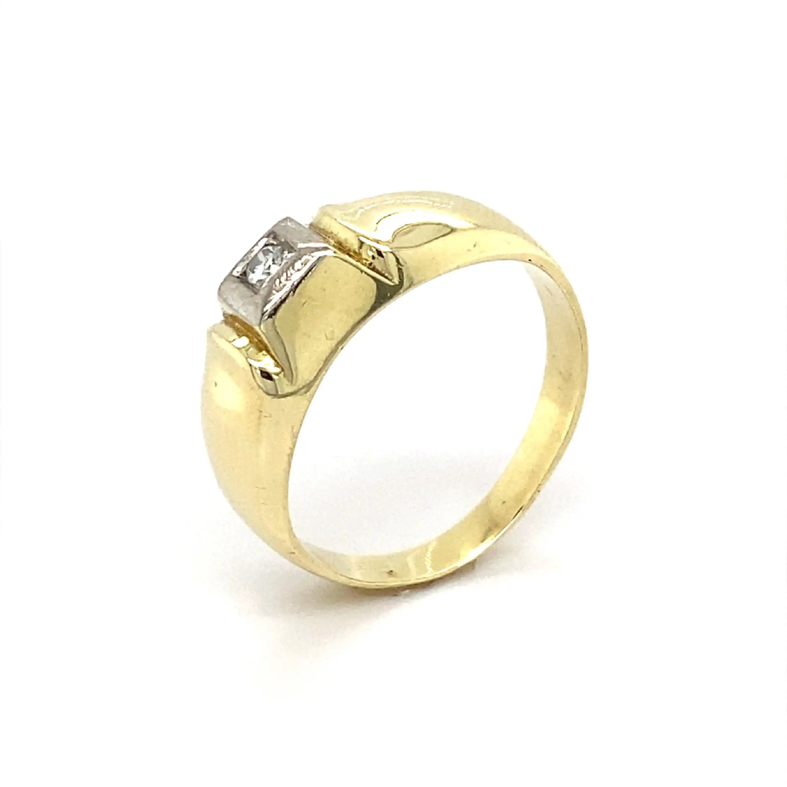 Ring Bicolor mit Brillant Ring Bicolor mit Brillant