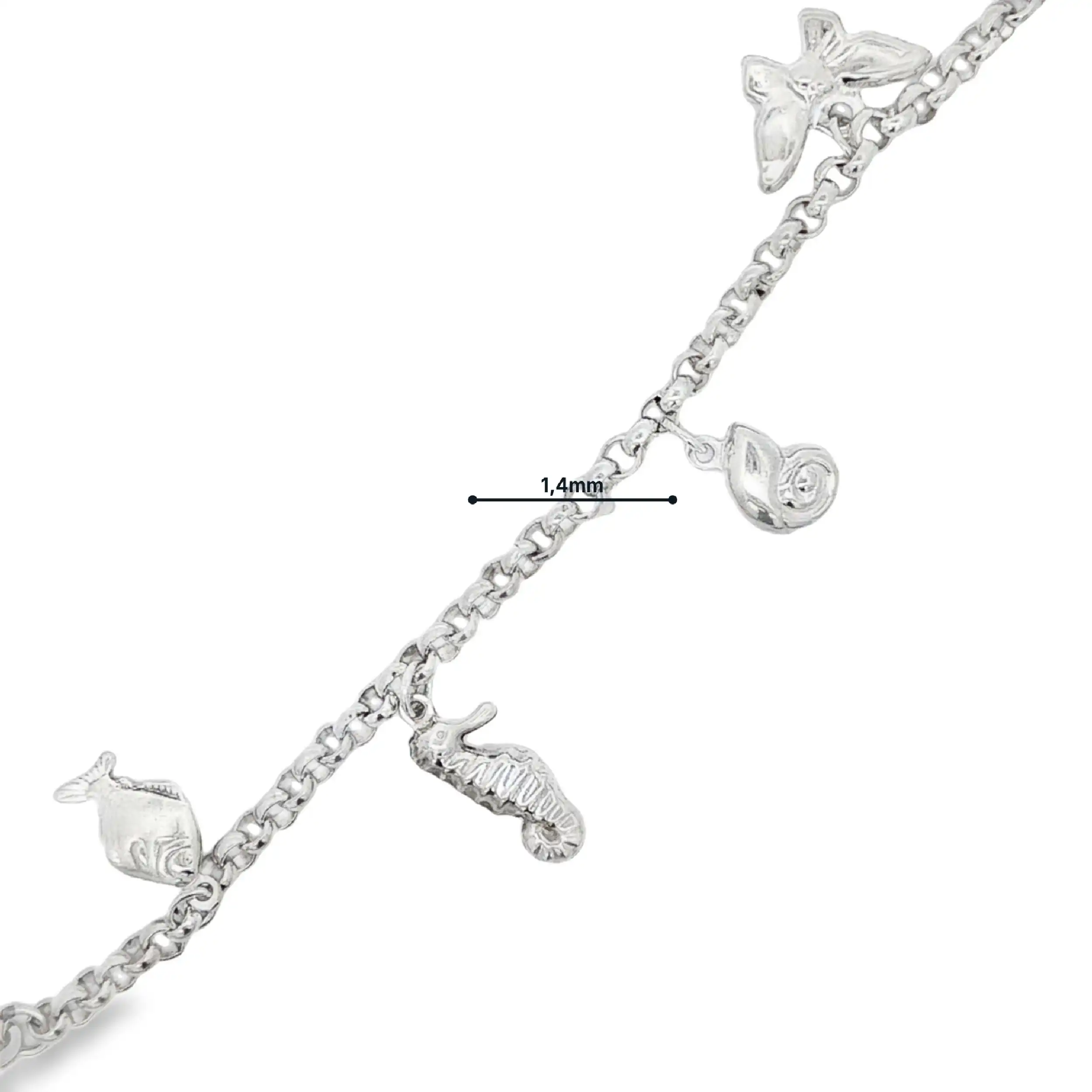 Armband Silber mit diversen Anhängern Armband Silber mit diversen Anhängern