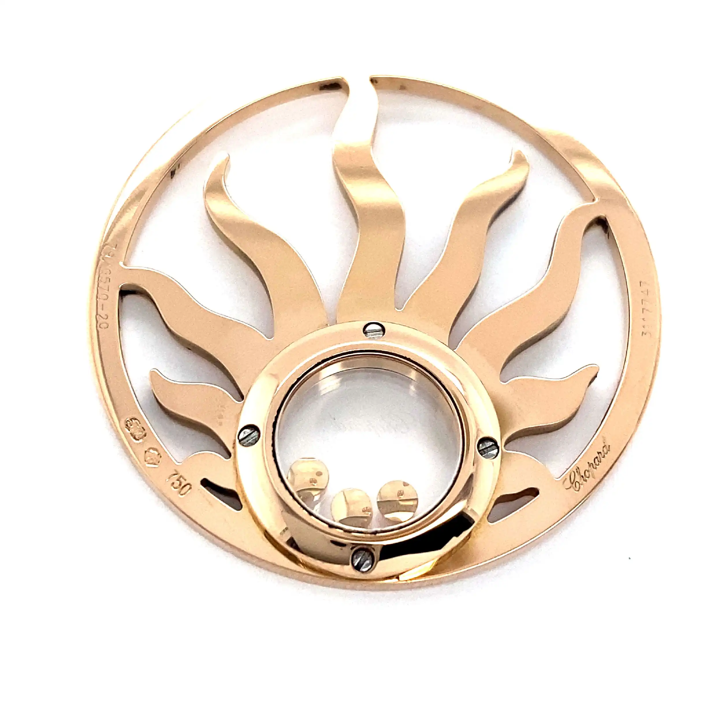 Anhänger Rosegold Chopard Happy Sun mit Brillanten Anhänger Rosegold Chopard Happy Sun mit Brillanten