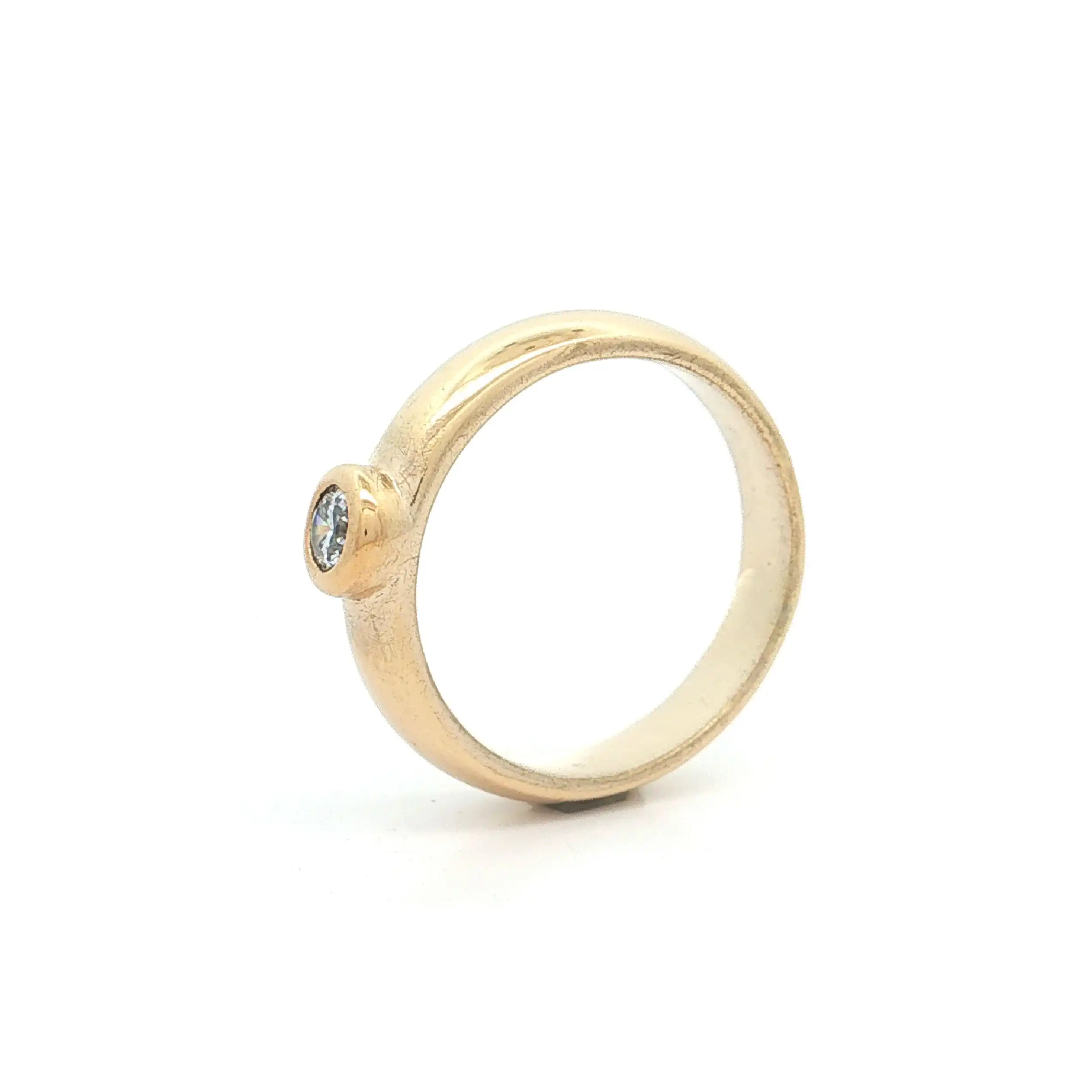 Ring Silber vergoldet mit Zirkonia