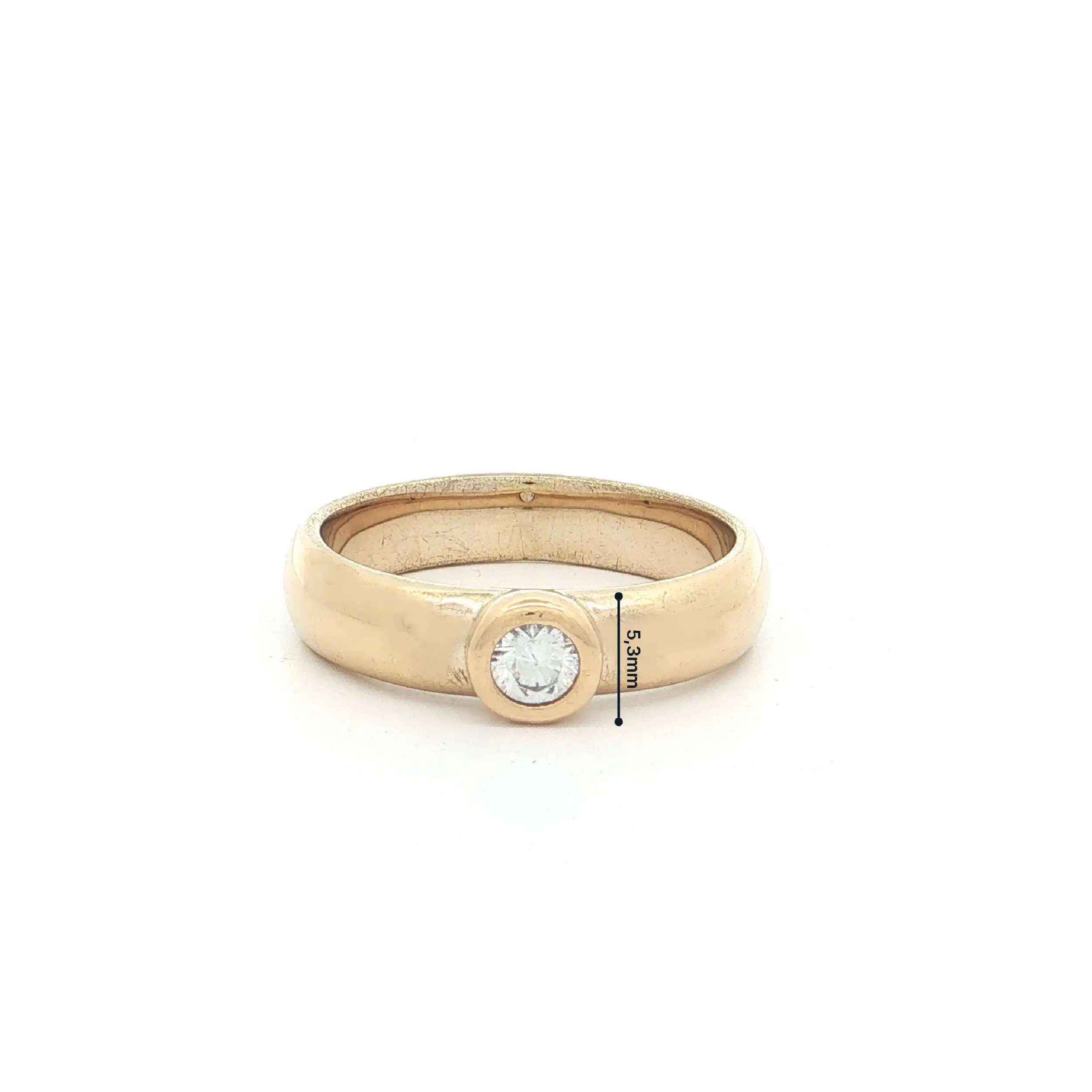 Ring Silber vergoldet mit Zirkonia
