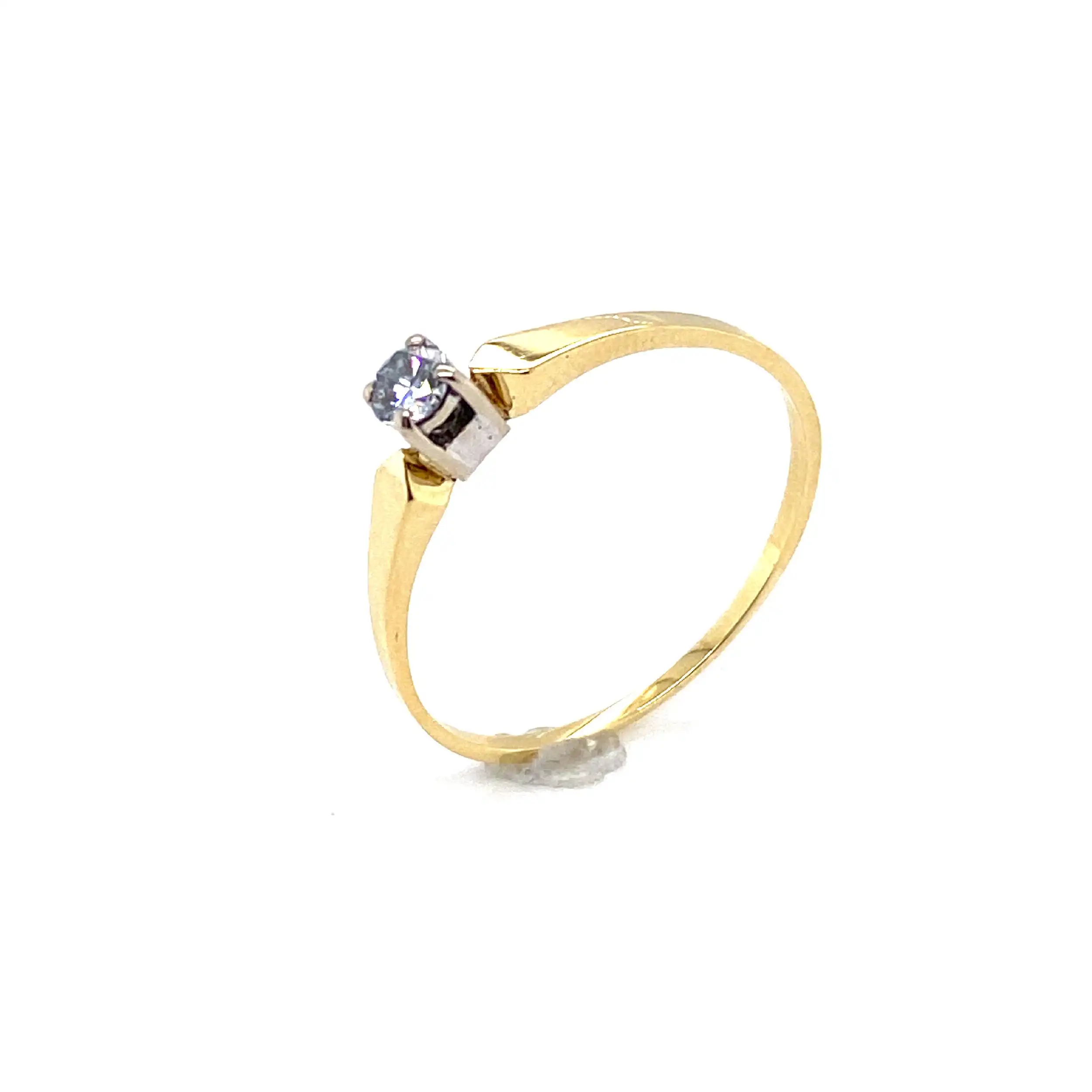 Ring mit Brillant ca. 0,14ct. Ring mit Brillant ca. 0,14ct.